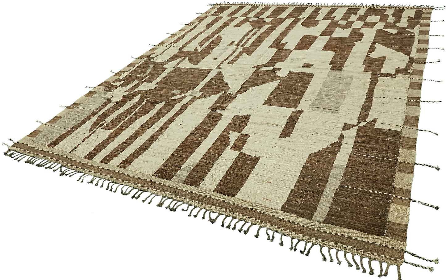 9x12 Brown Modern Tribal Rug - 46212