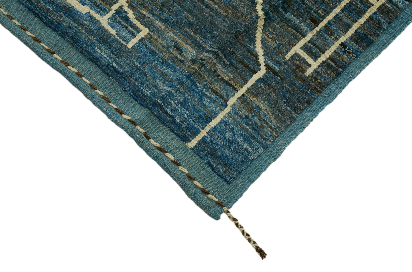 11x14 Blue Modern Tribal Rug - 46214