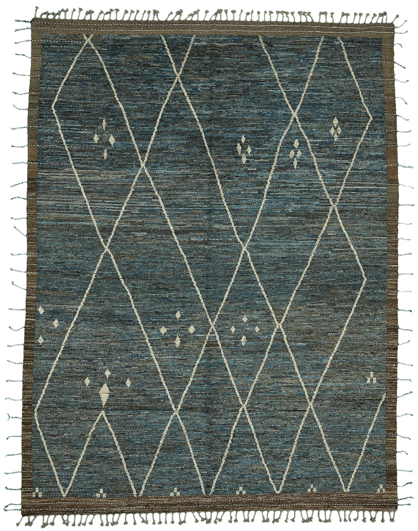 9x13 Blue Modern Tribal Rug - 46221