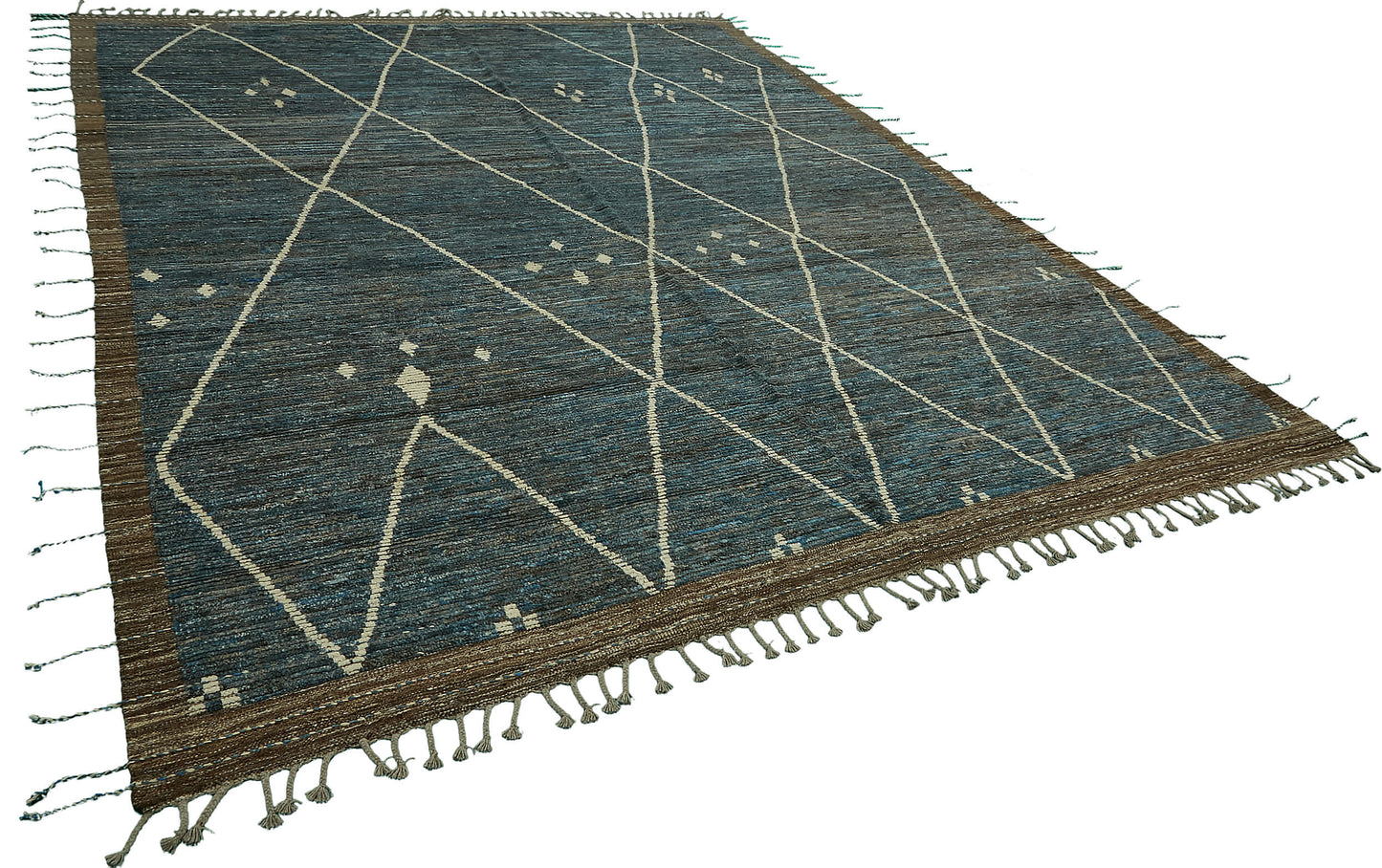 9x13 Blue Modern Tribal Rug - 46221