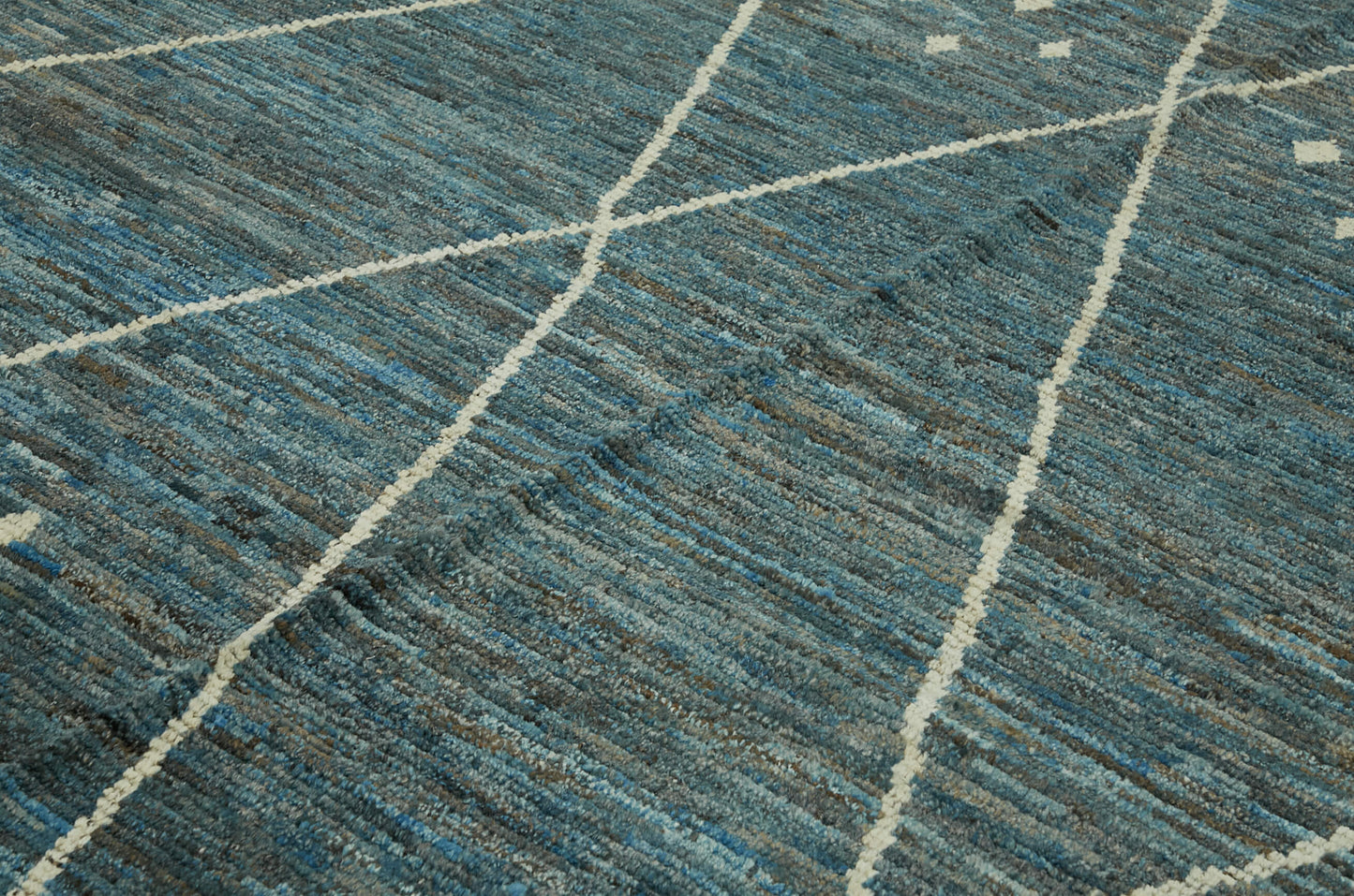 9x13 Blue Modern Tribal Rug - 46221