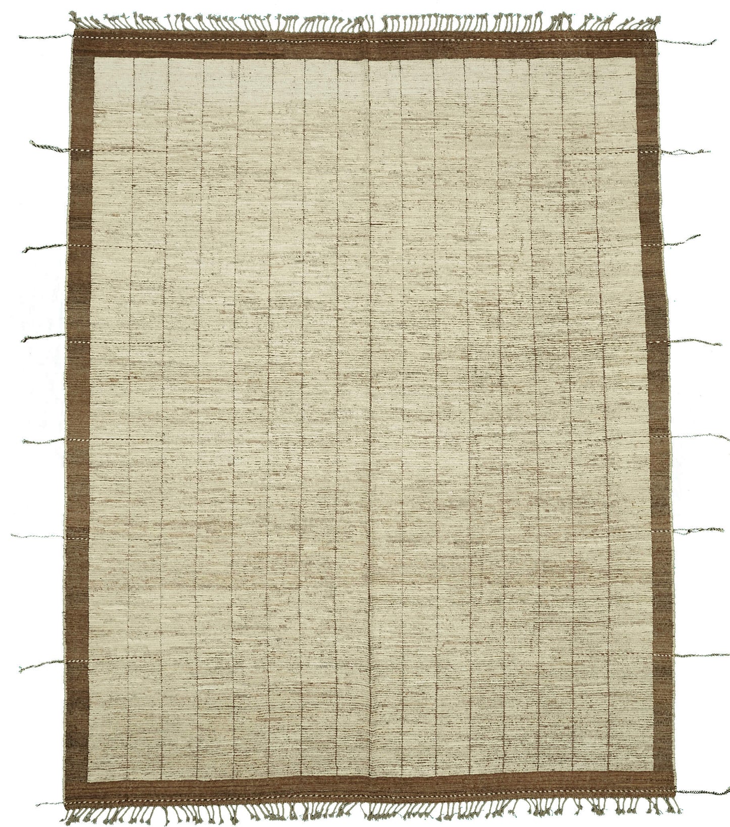 9x12 Beige Modern Tribal Rug - 46225