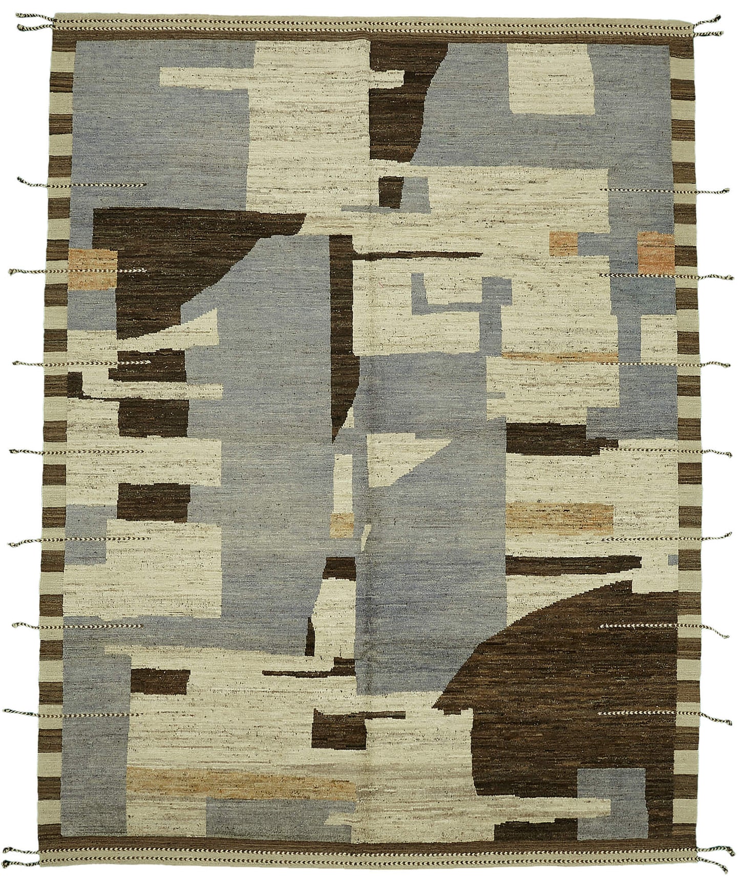 9x12 Beige Modern Tribal Rug - 46226
