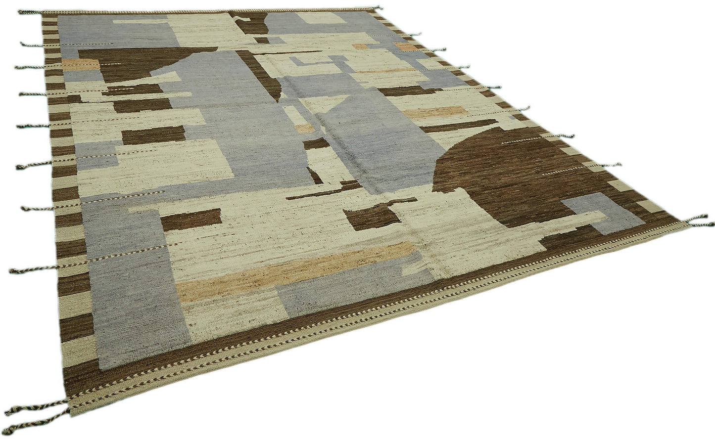 9x12 Beige Modern Tribal Rug - 46226