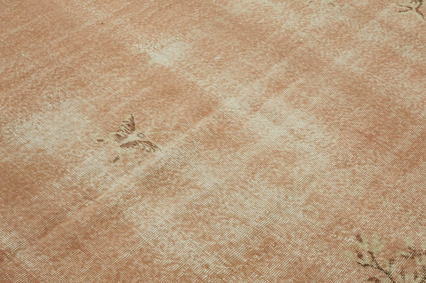 7x10 Beige Turkish Vintage Area Rug - 46342