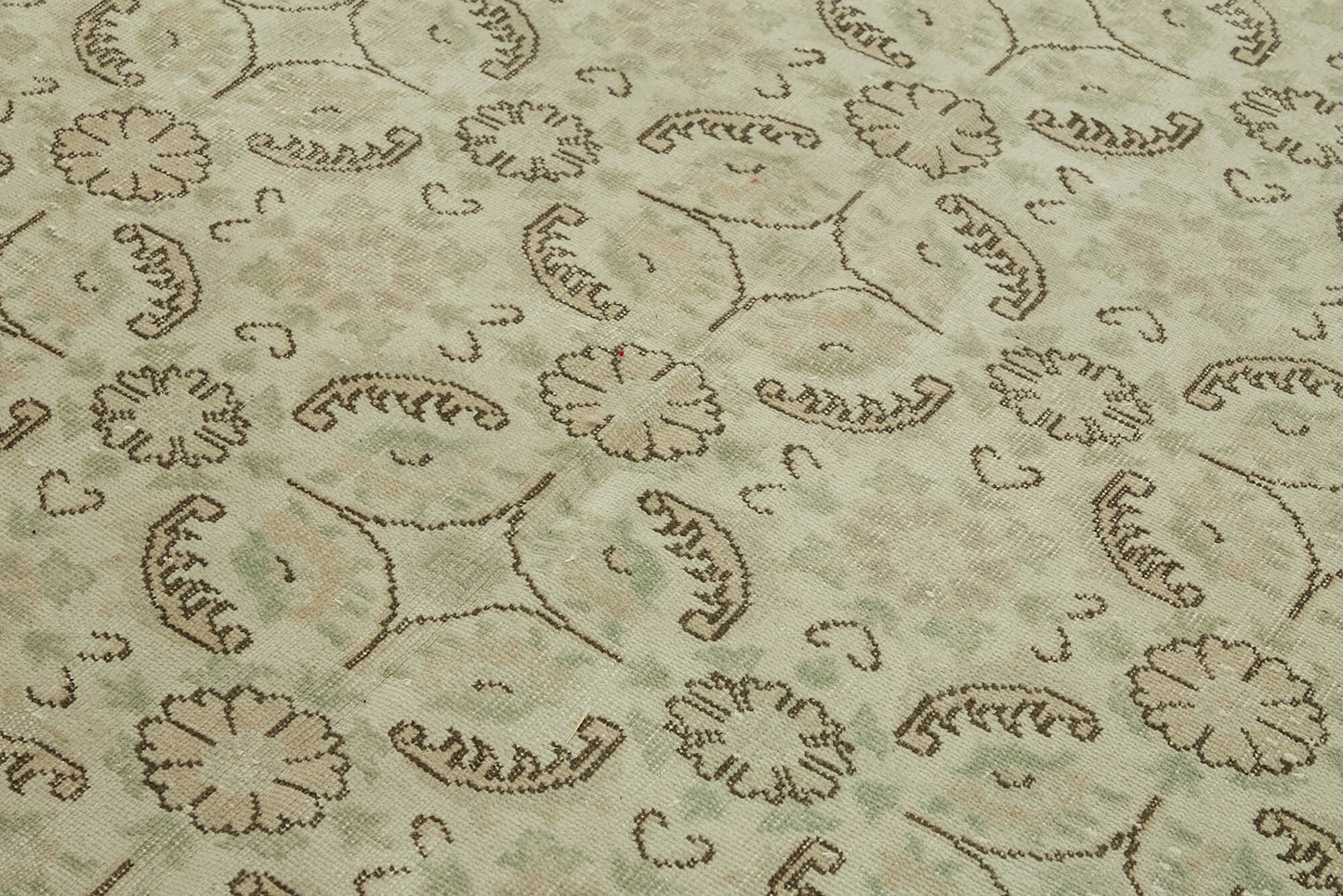 6x10 Beige Turkish Vintage Area Rug - 46349