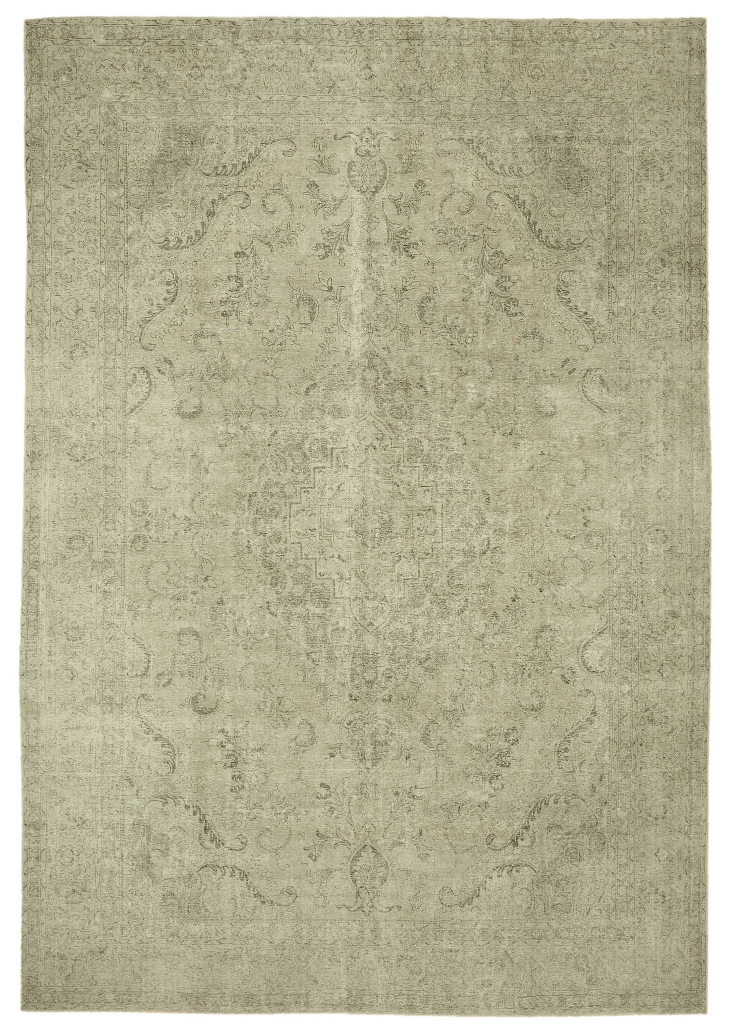 11x15 Beige Vintage Large Area Rug - 46471