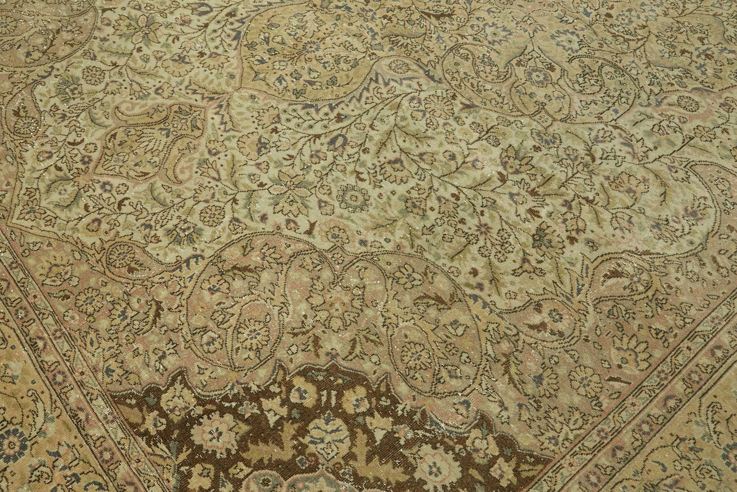 9x12 Beige Vintage Large Area Rug - 46475