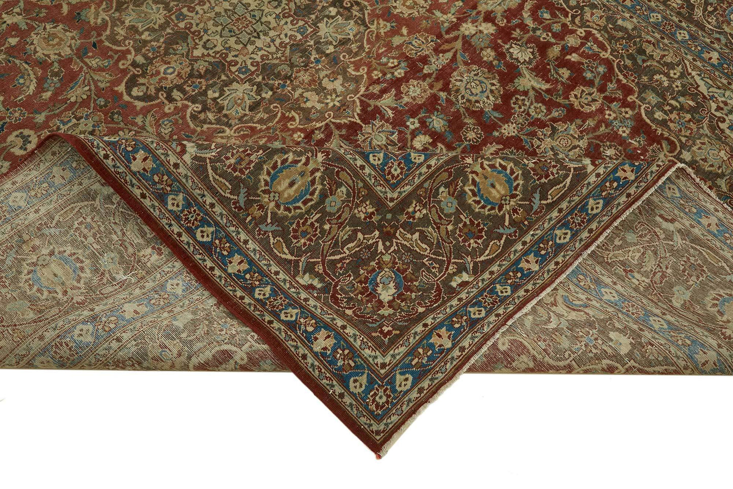 8x12 Beige Vintage Large Area Rug - 46478