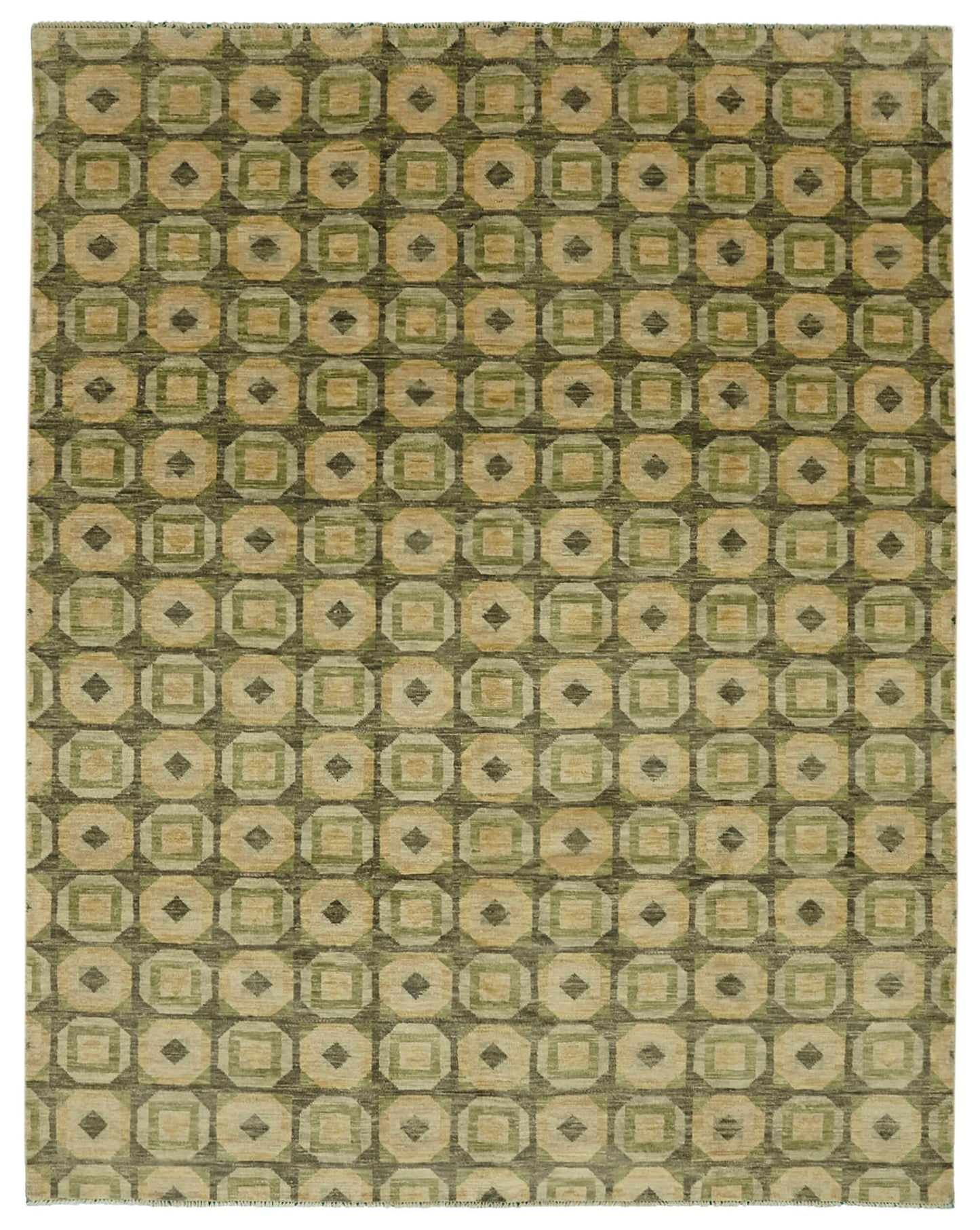 9x11 Beige Oushak Rug - 46552
