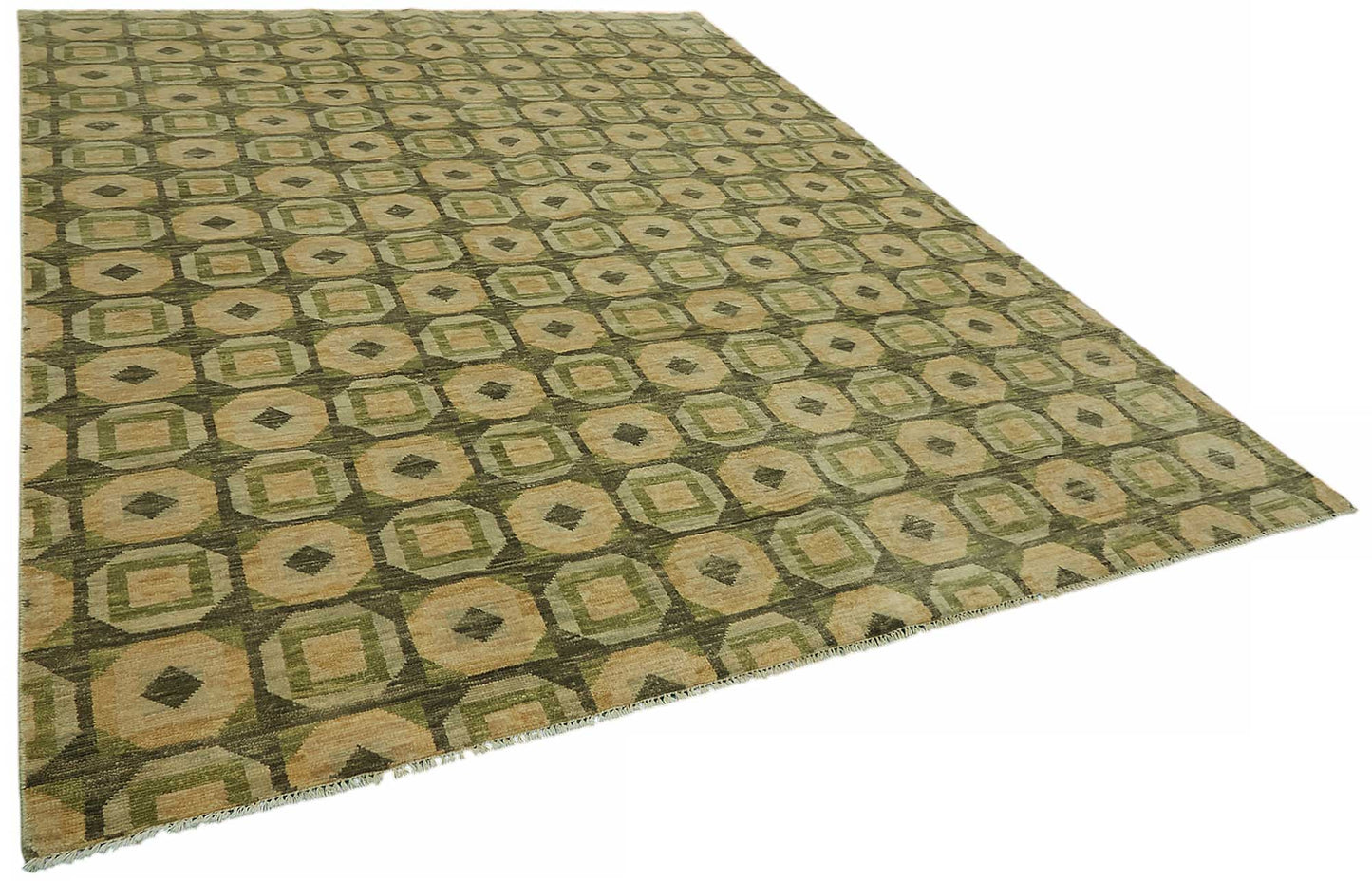 9x11 Beige Oushak Rug - 46552