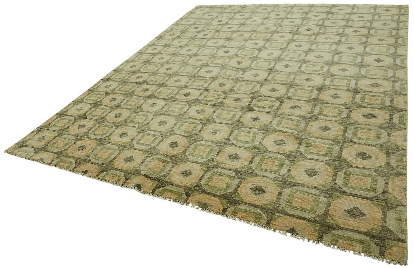 9x11 Beige Oushak Rug - 46552