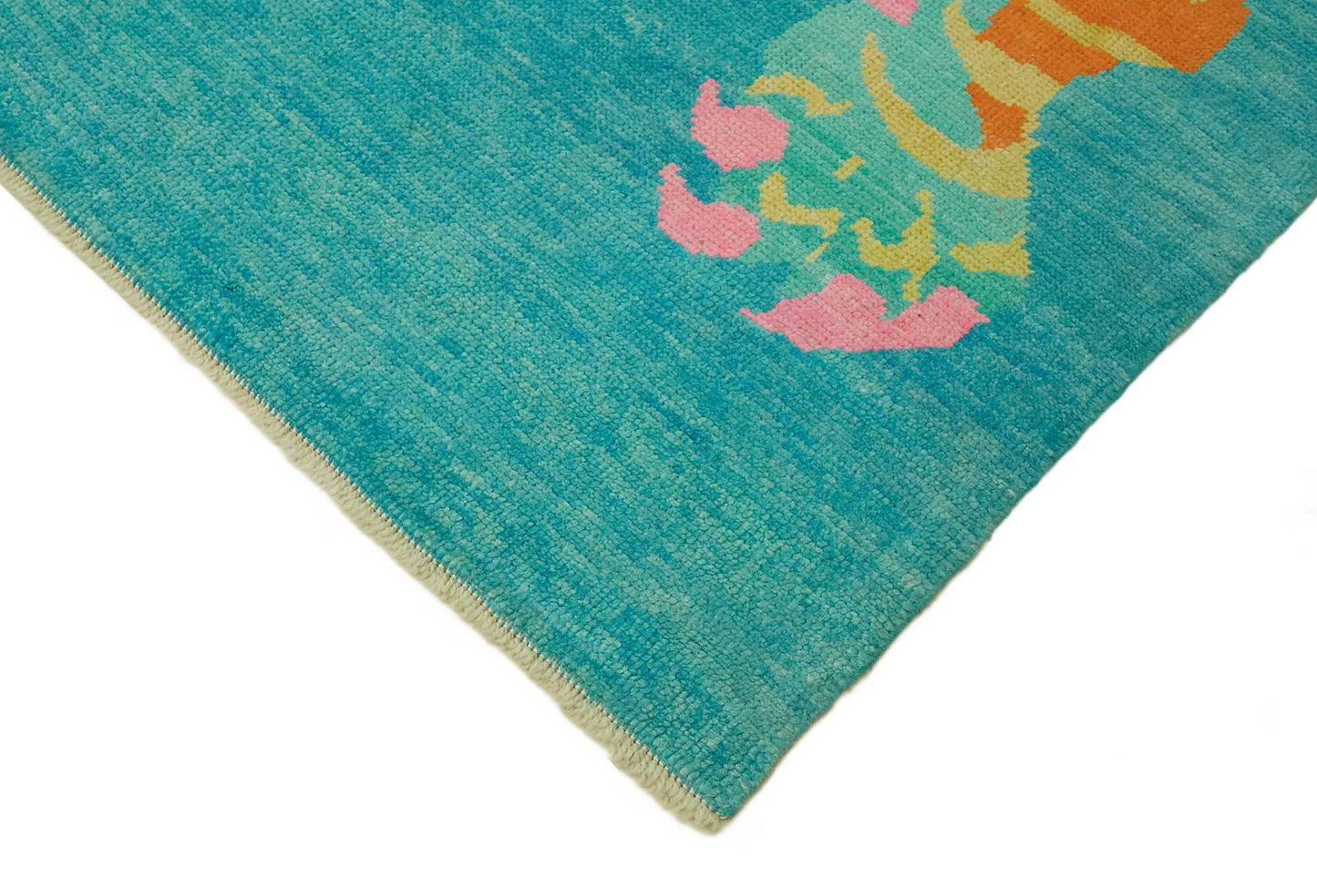 7x10 Hand-Knotted Tiger Oushak Rug - 46673