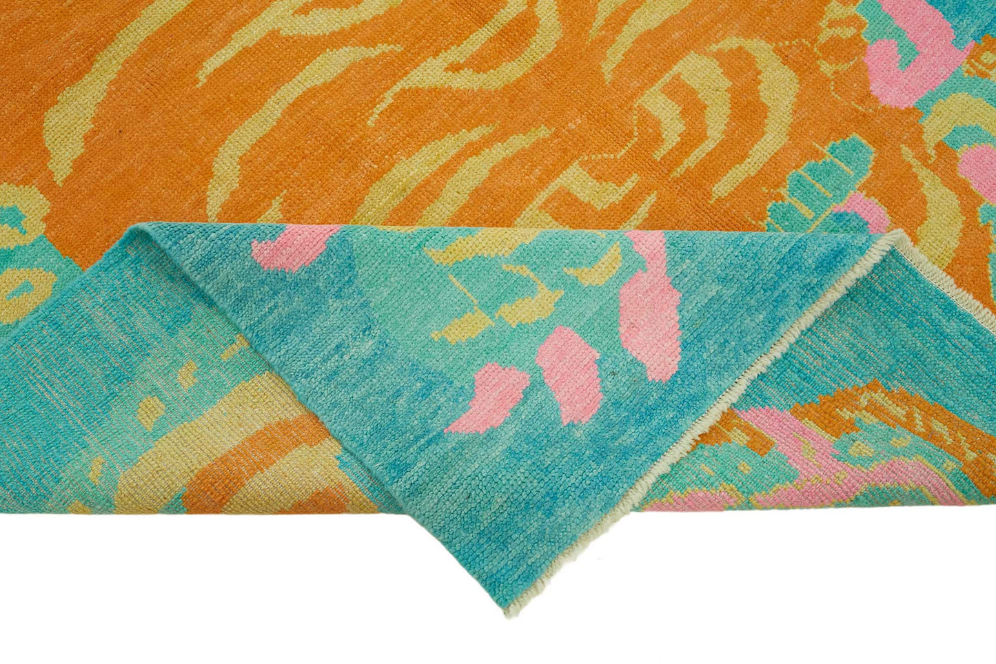 7x10 Hand-Knotted Tiger Oushak Rug - 46673