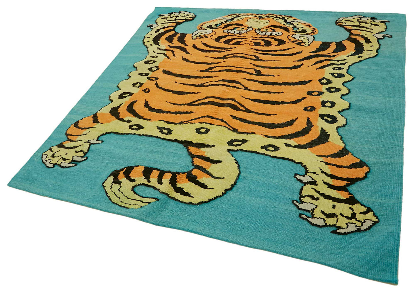 6x7 Hand-Knotted Tiger Oushak Rug - 46679