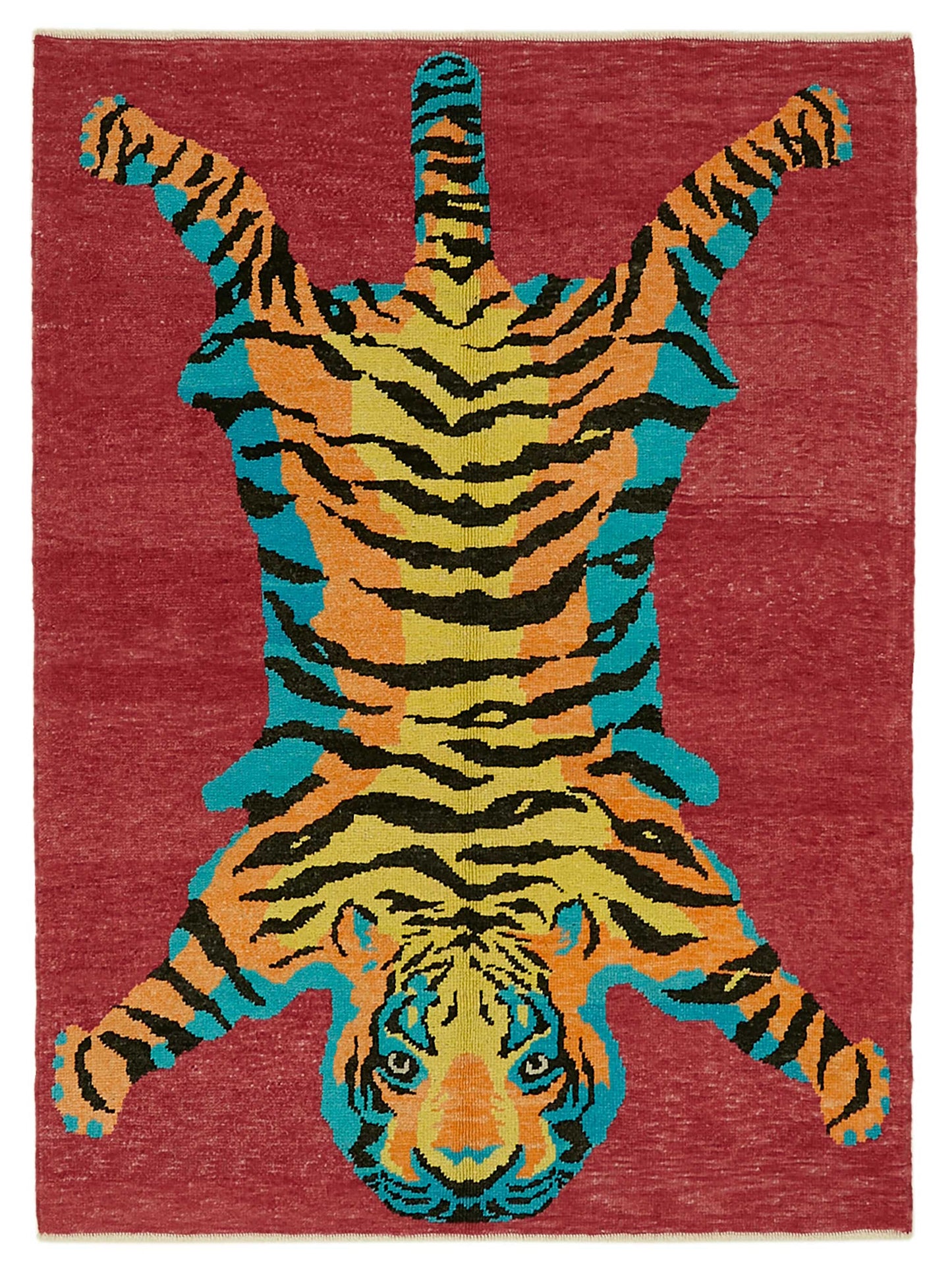 5x7 Hand-Knotted Tiger Oushak Rug - 46683