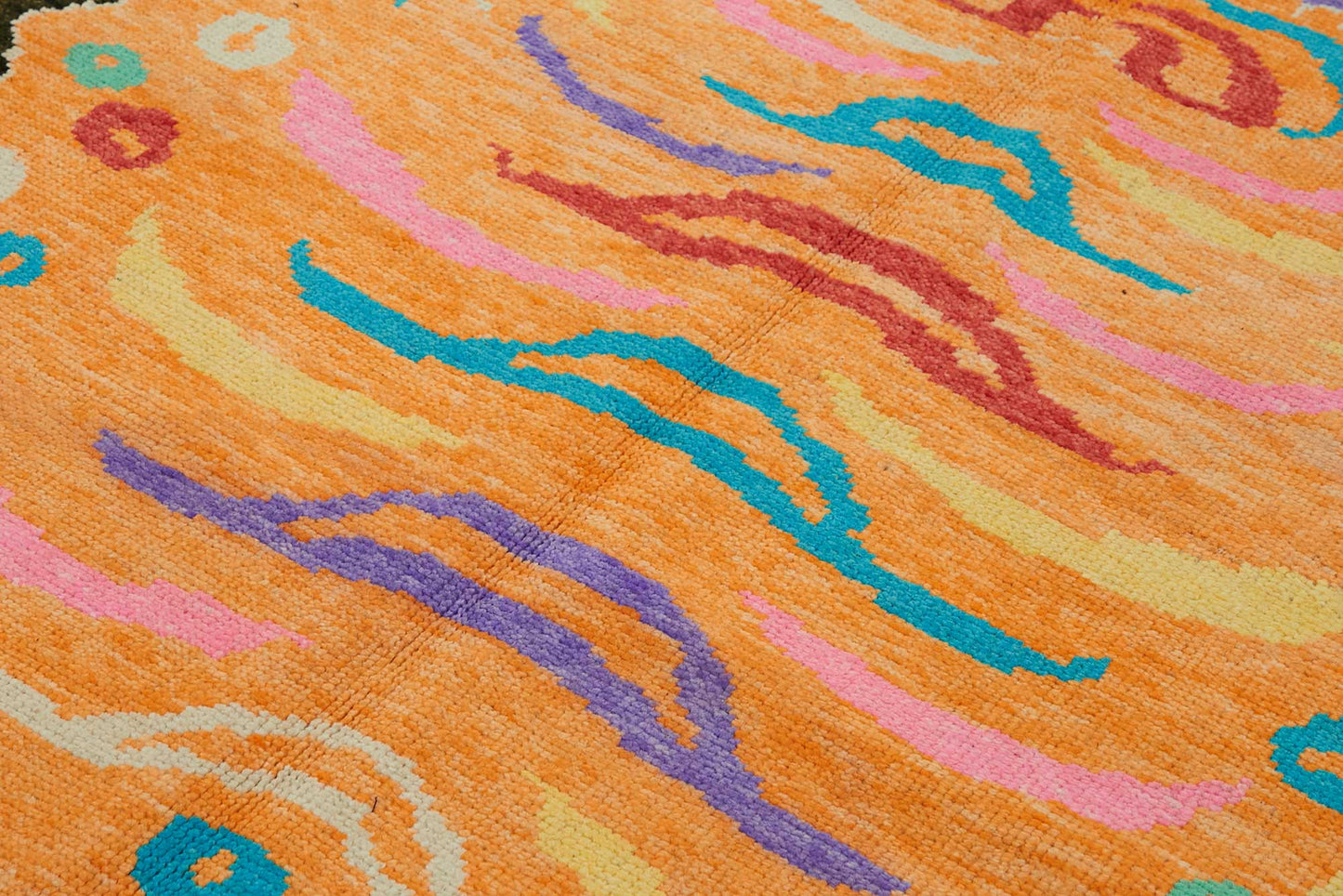 6x8 Hand-Knotted Tiger Oushak Rug - 46688