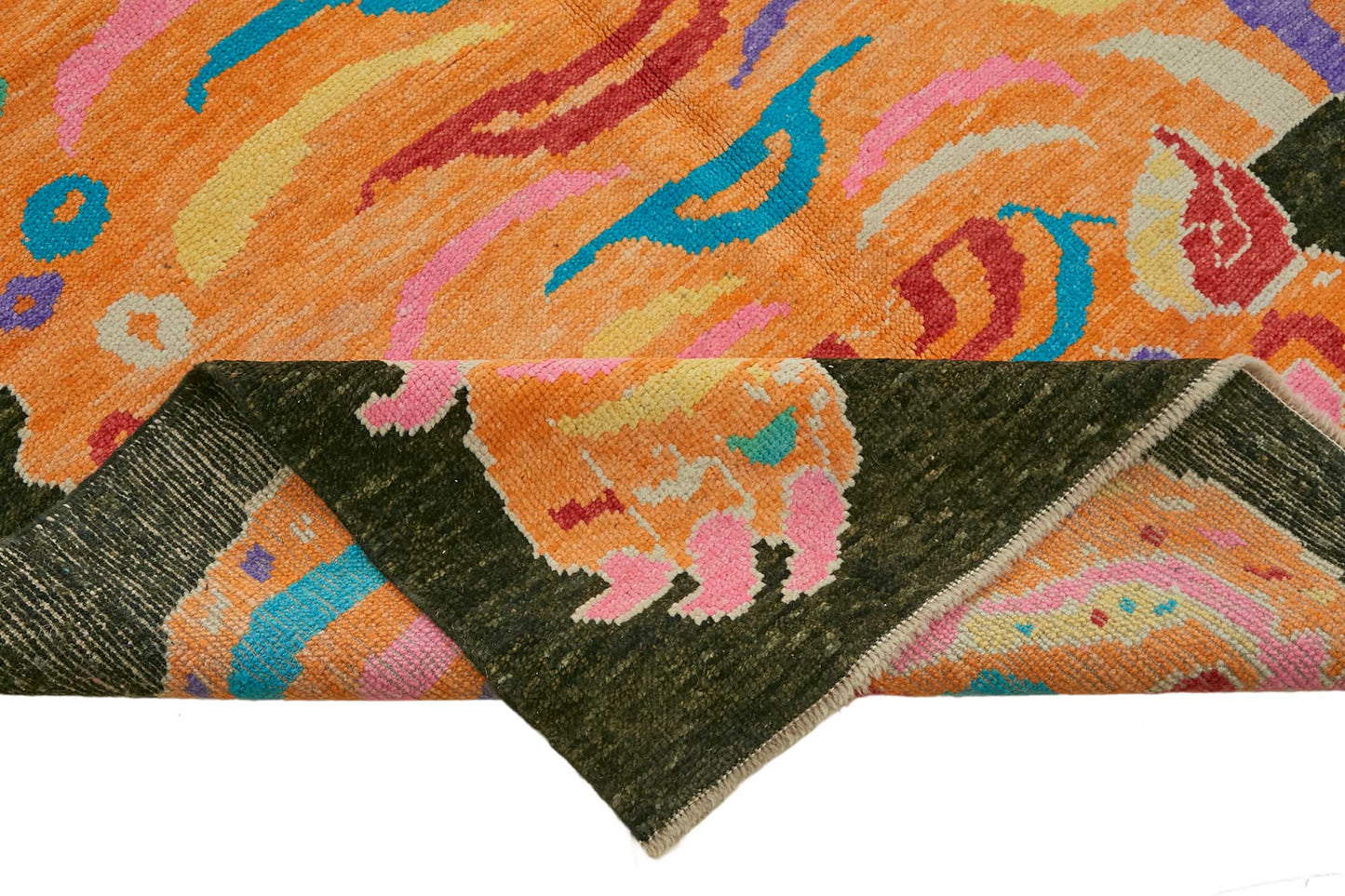 6x8 Hand-Knotted Tiger Oushak Rug - 46688