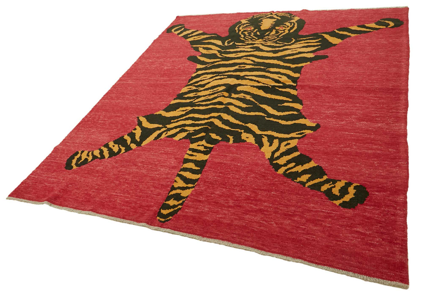 8x10 Hand-Knotted Tiger Oushak Rug - 46693