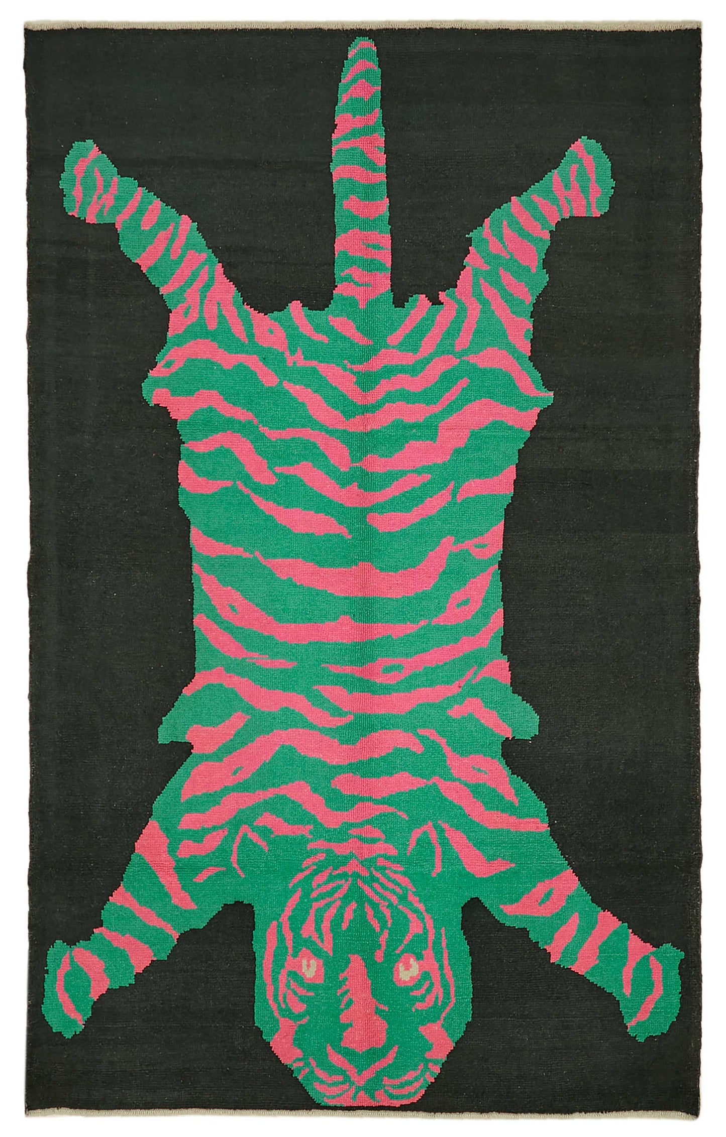 7x11 Hand-Knotted Tiger Oushak Rug - 46700