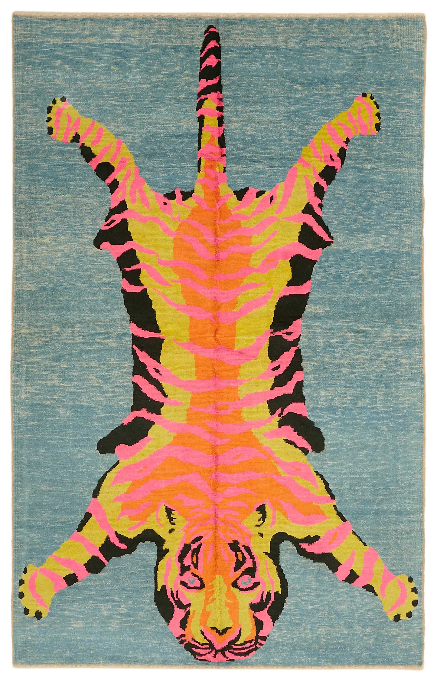 7x11 Hand-Knotted Tiger Oushak Rug - 46702