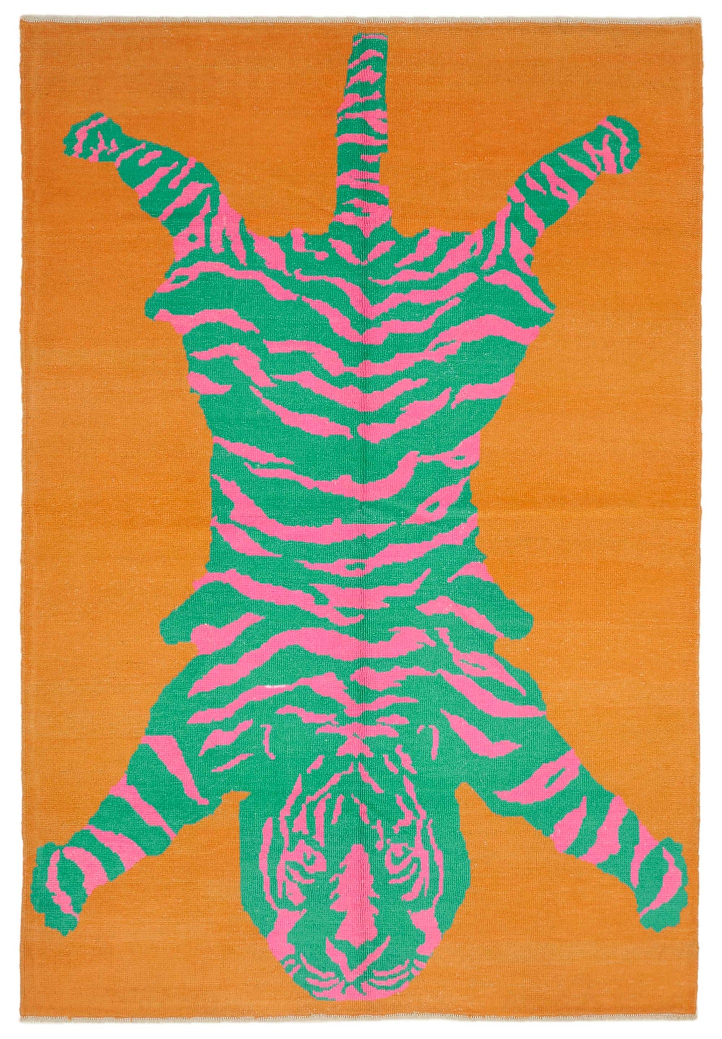 7x11 Hand-Knotted Tiger Oushak Rug - 46706