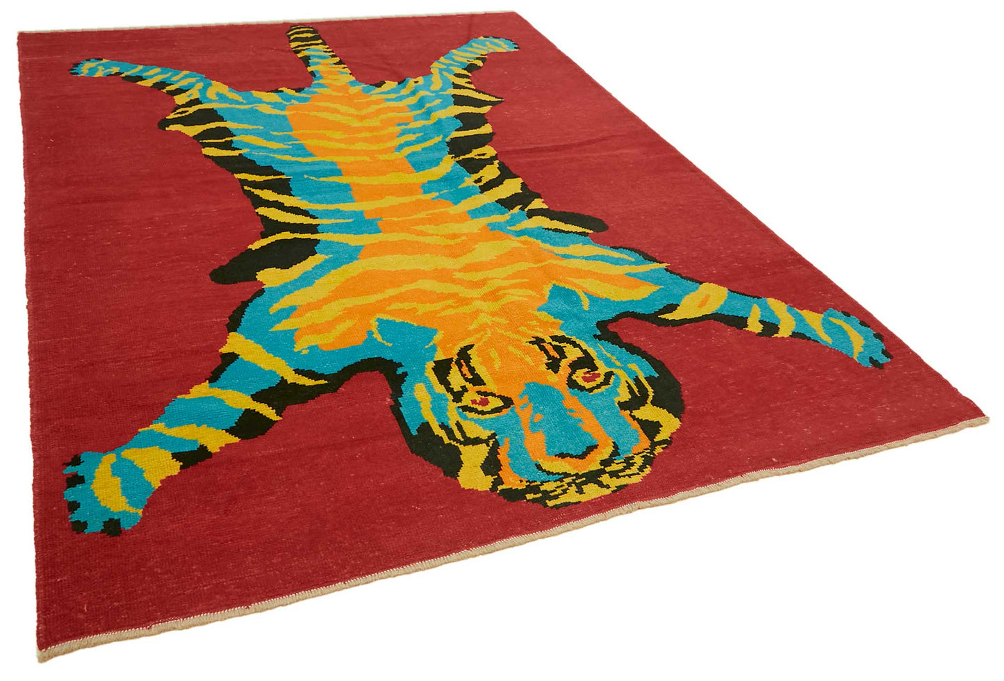 7x10 Hand-Knotted Tiger Oushak Rug - 46708