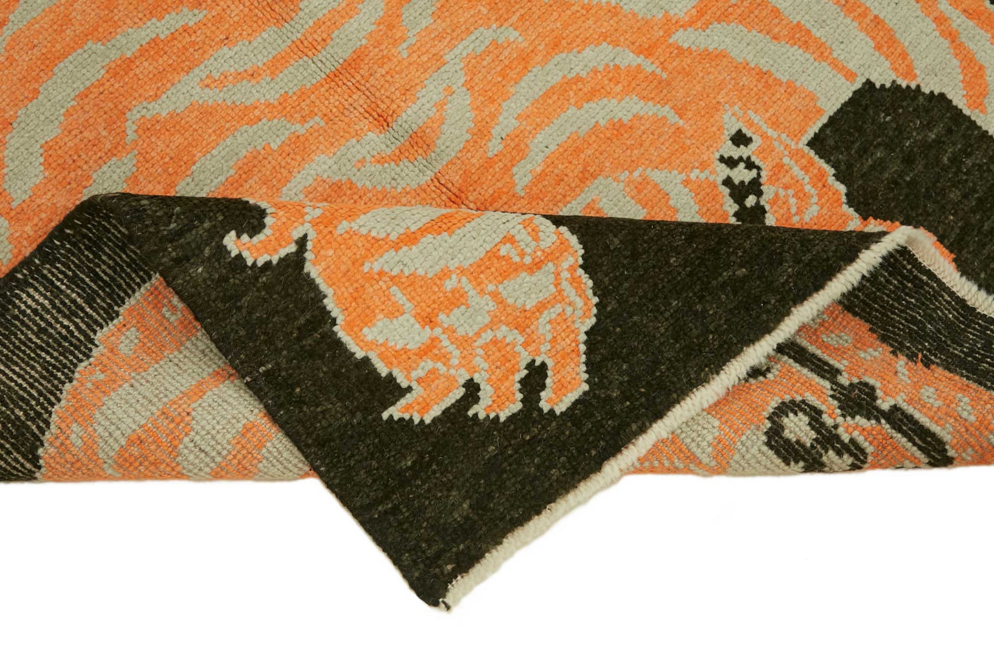 4x7 Hand-Knotted Tiger Oushak Rug - 46711