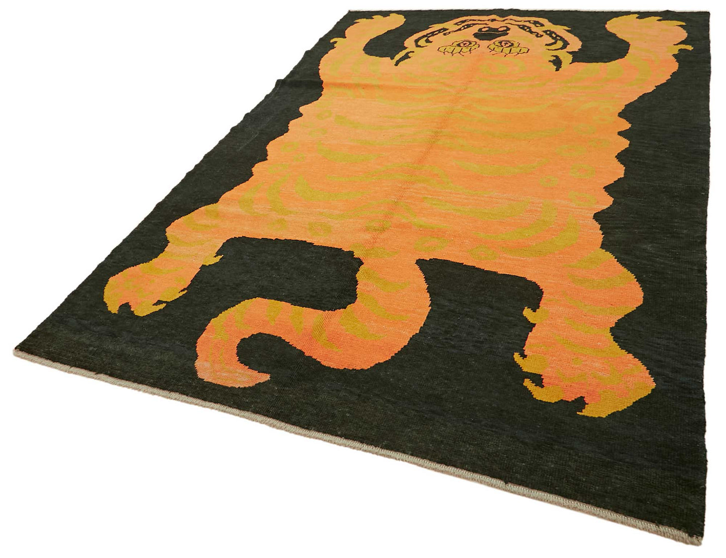 7x11 Hand-Knotted Tiger Oushak Rug - 46714