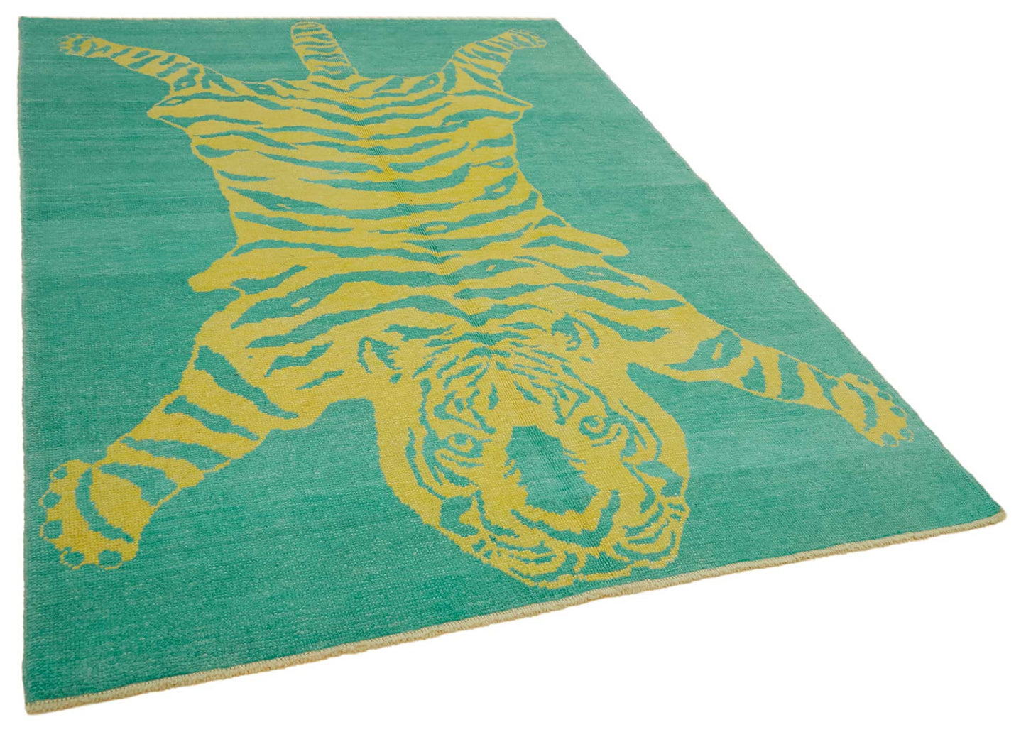 6x8 Hand-Knotted Tiger Oushak Rug - 46717
