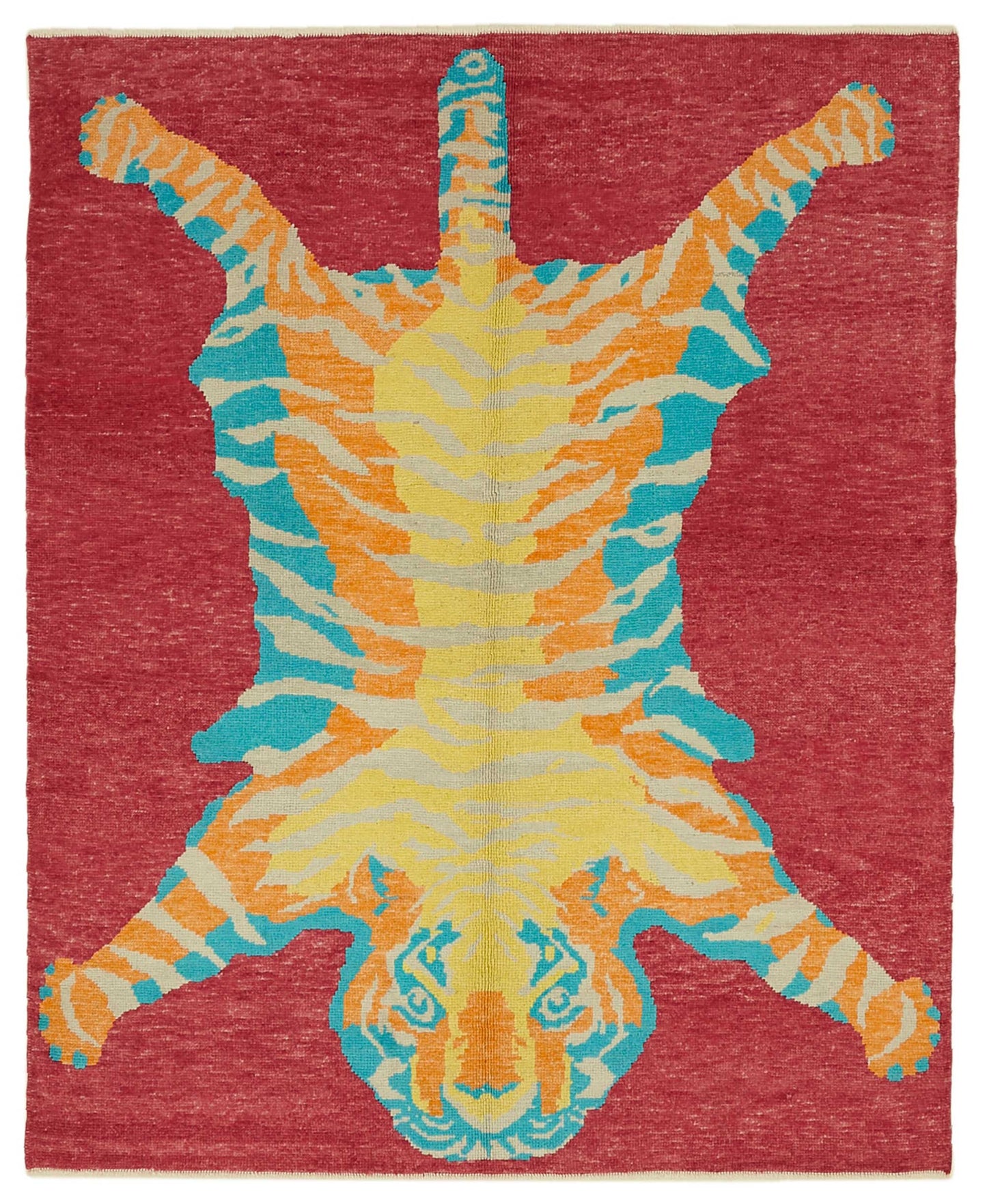 6x8 Hand-Knotted Tiger Oushak Rug - 46720