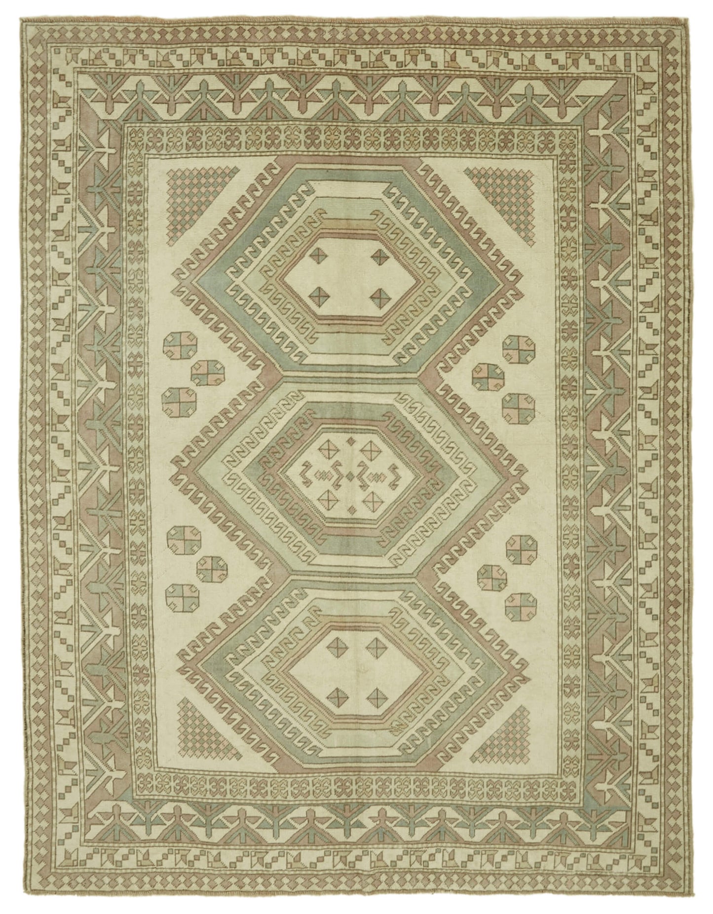 7x9 Vintage Handmade Anatolian Rug - 46766