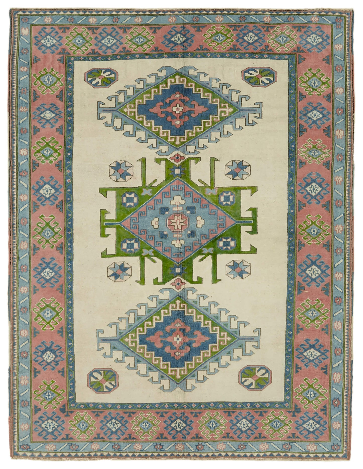 7x9 Vintage Handmade Anatolian Rug - 46768