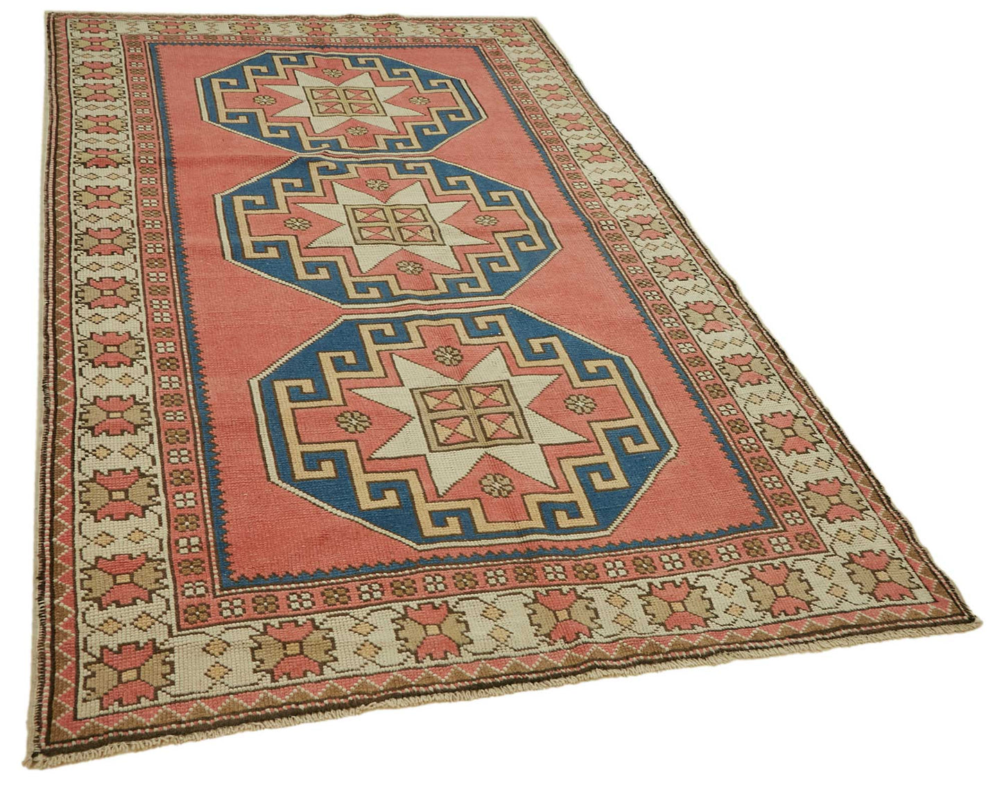 5x8 Vintage Handmade Anatolian Rug - 46781