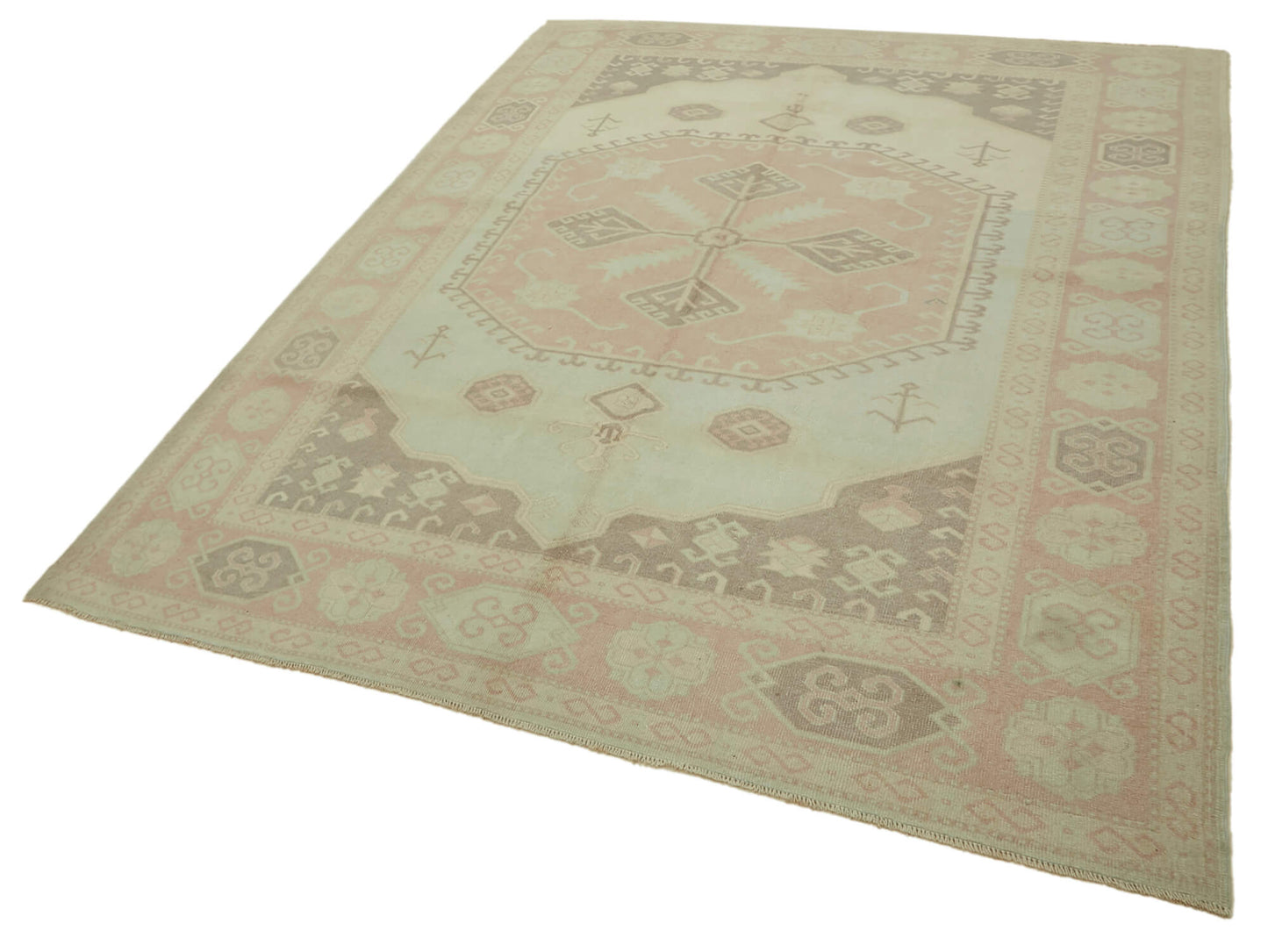 7x10 Vintage Handmade Anatolian Rug - 46813