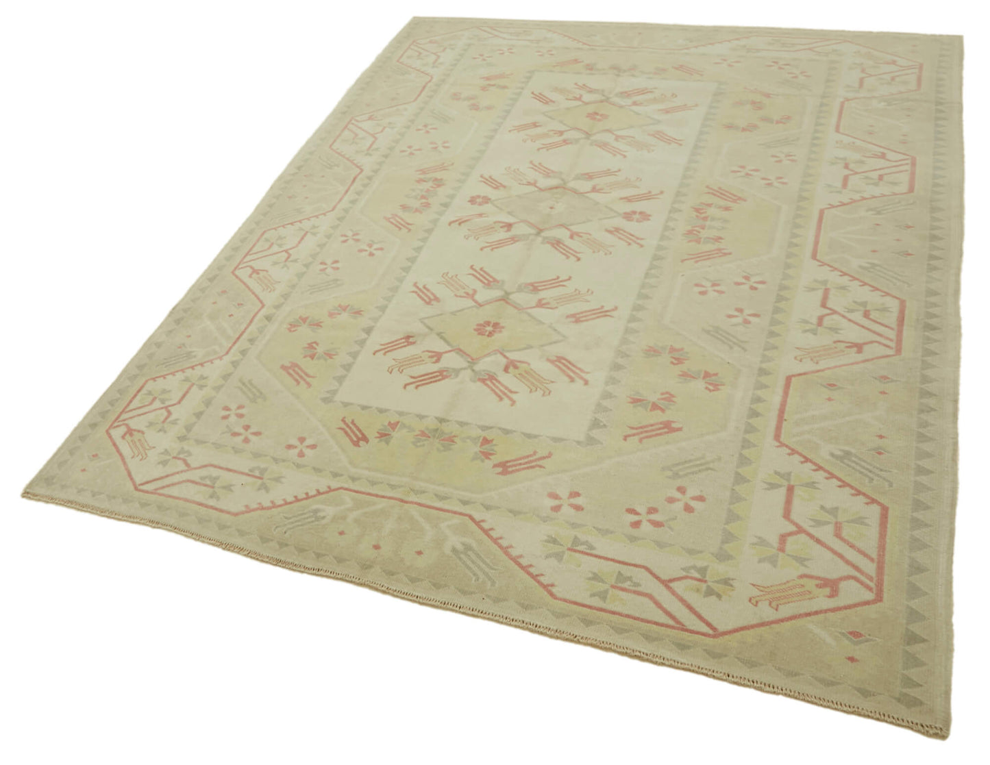 6x9 Vintage Handmade Anatolian Rug - 46816