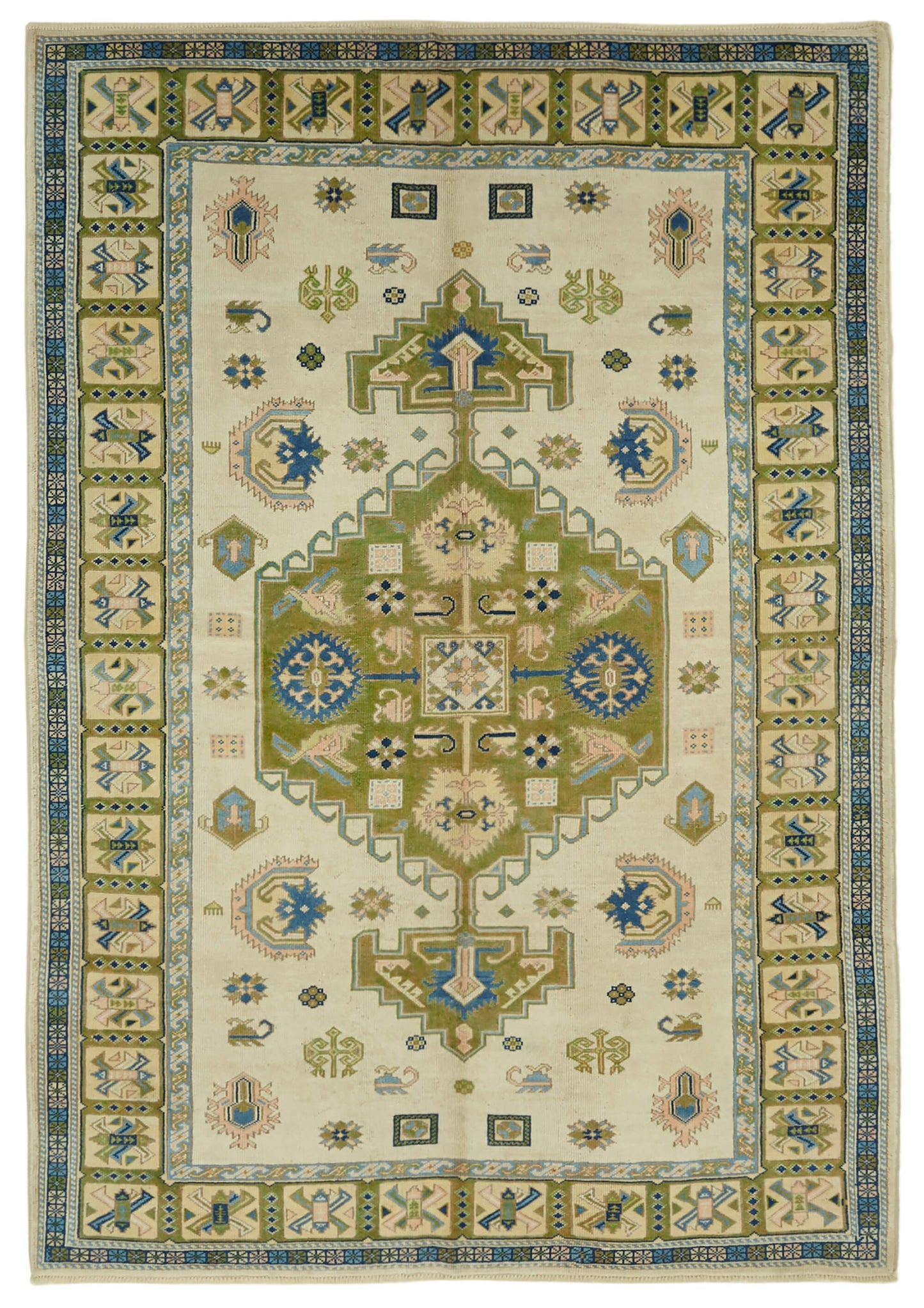 7x10 Vintage Handmade Anatolian Rug - 46819
