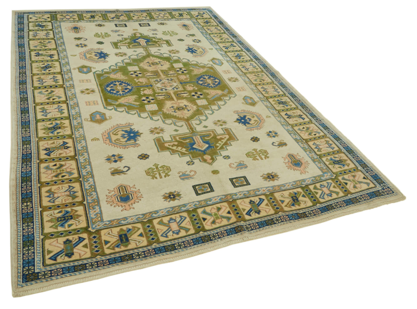 7x10 Vintage Handmade Anatolian Rug - 46819