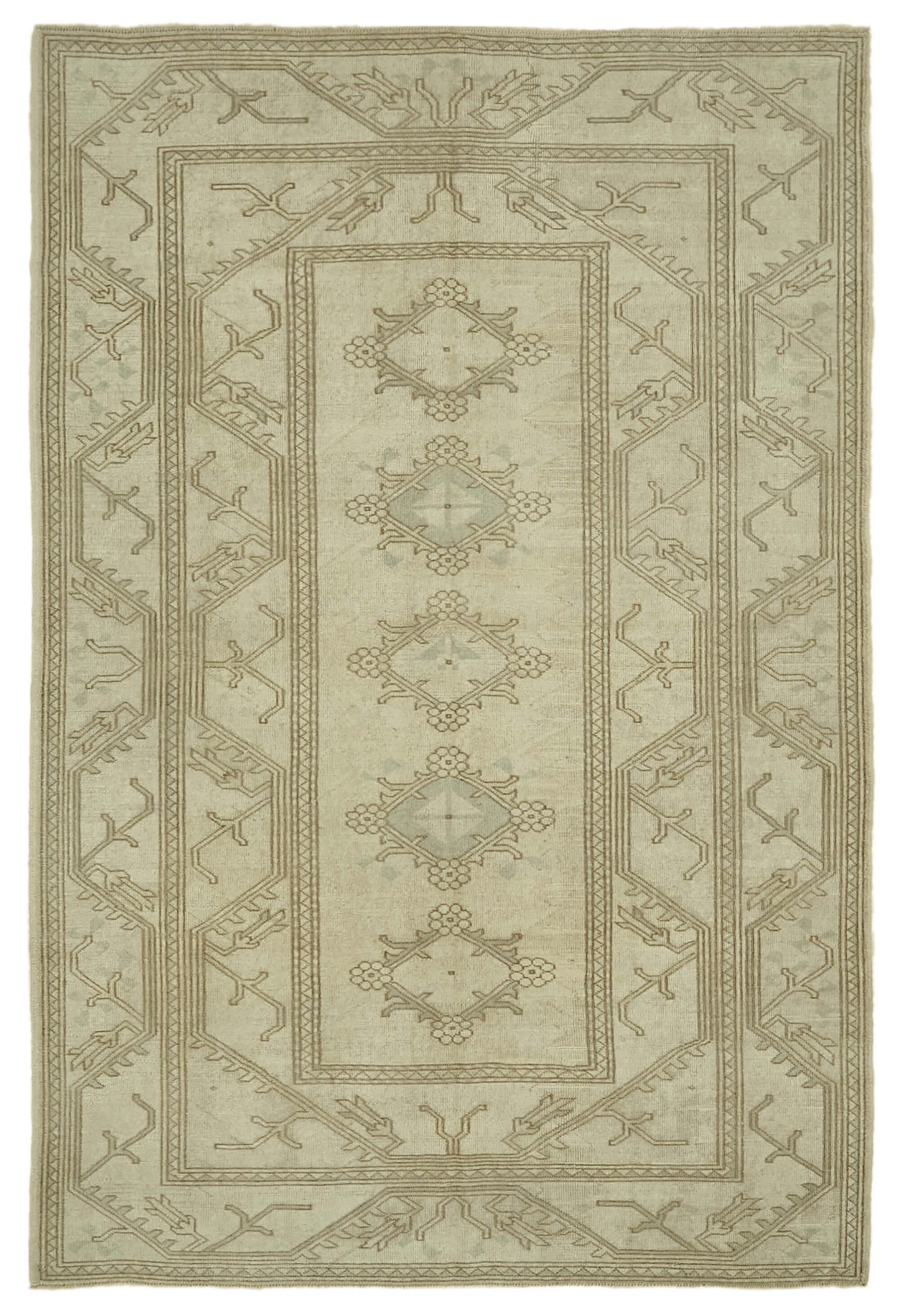 5x8 Vintage Handmade Anatolian Rug - 46824