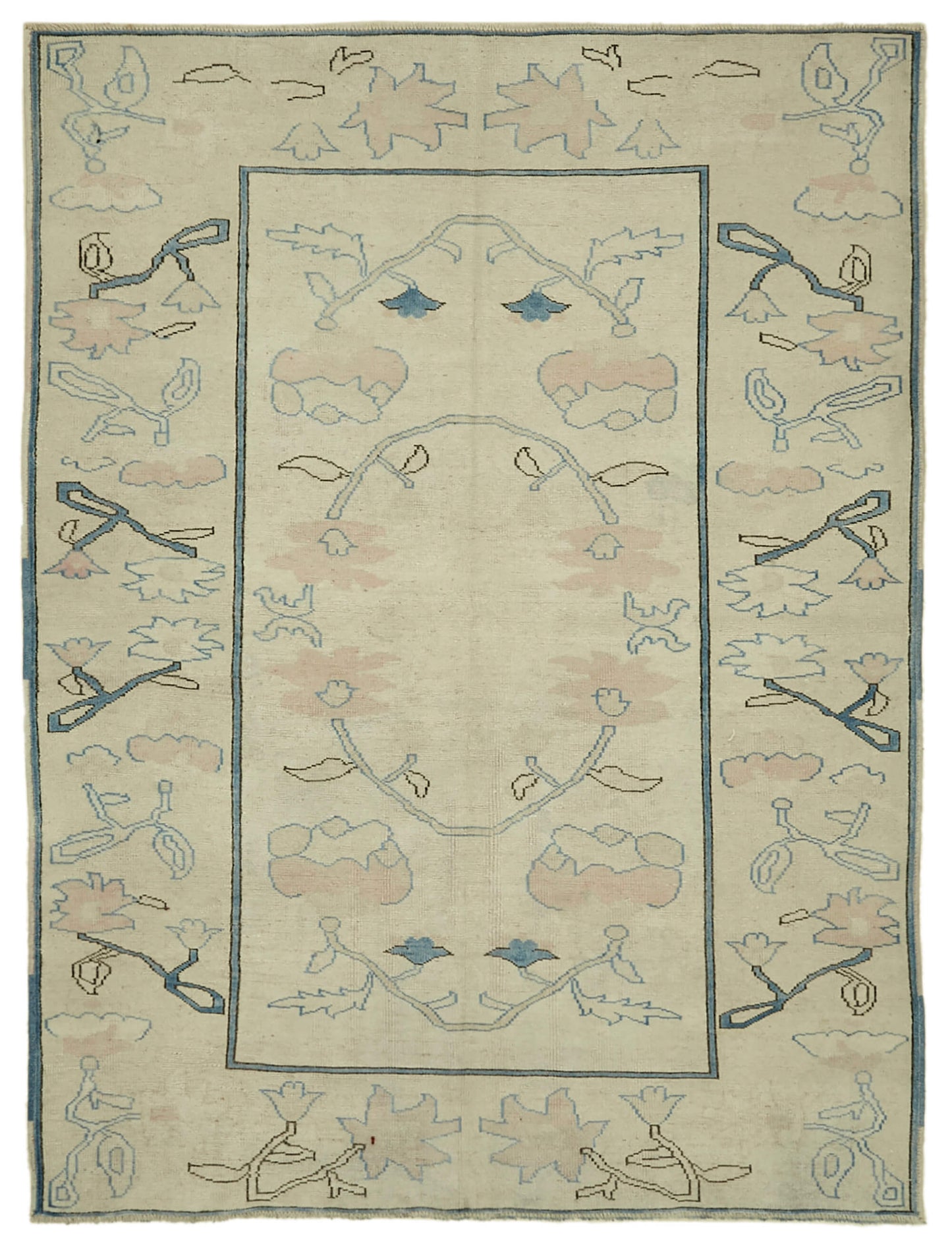 6x8 Vintage Handmade Anatolian Rug - 46826