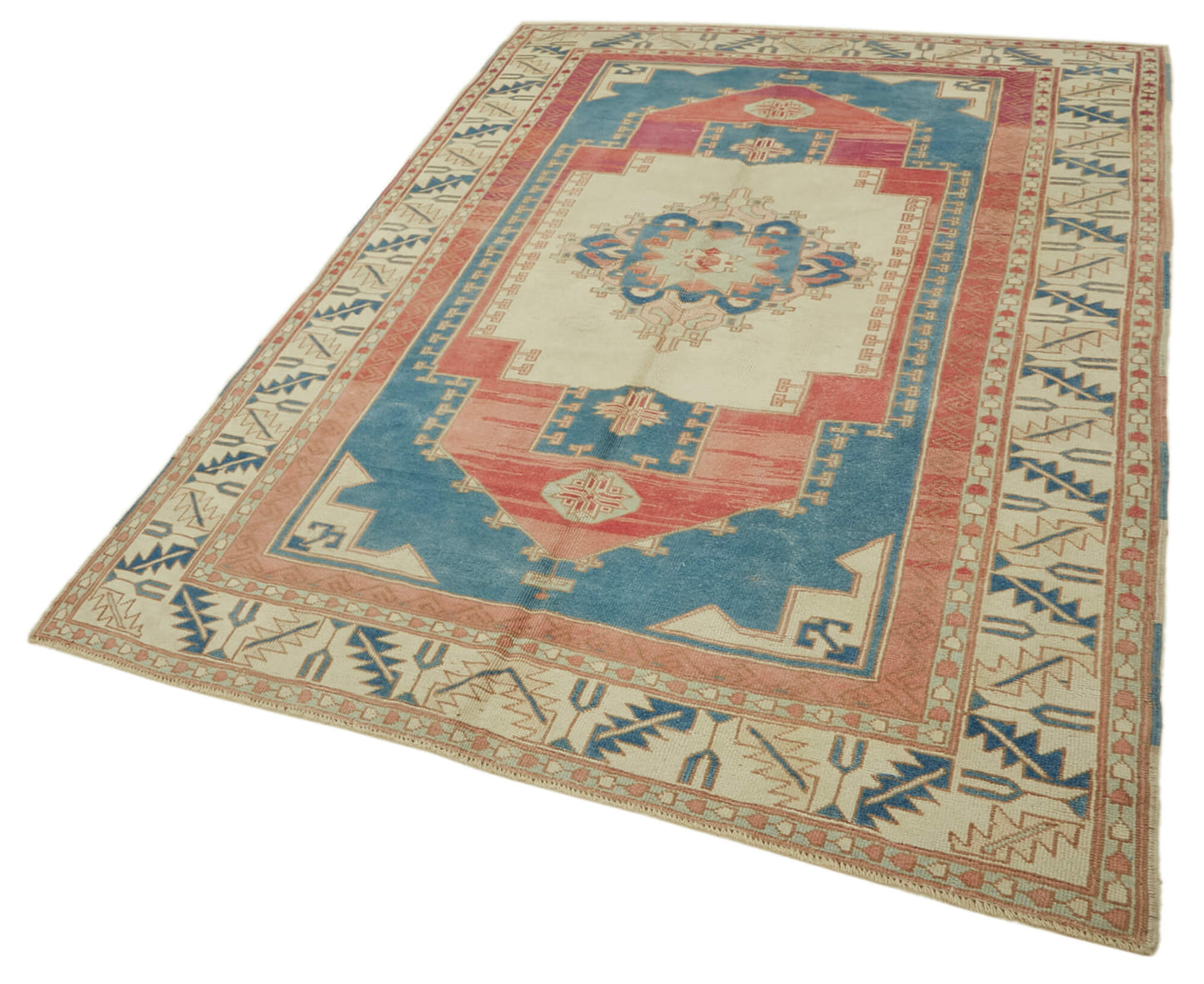 6x9 Vintage Handmade Anatolian Rug - 46838