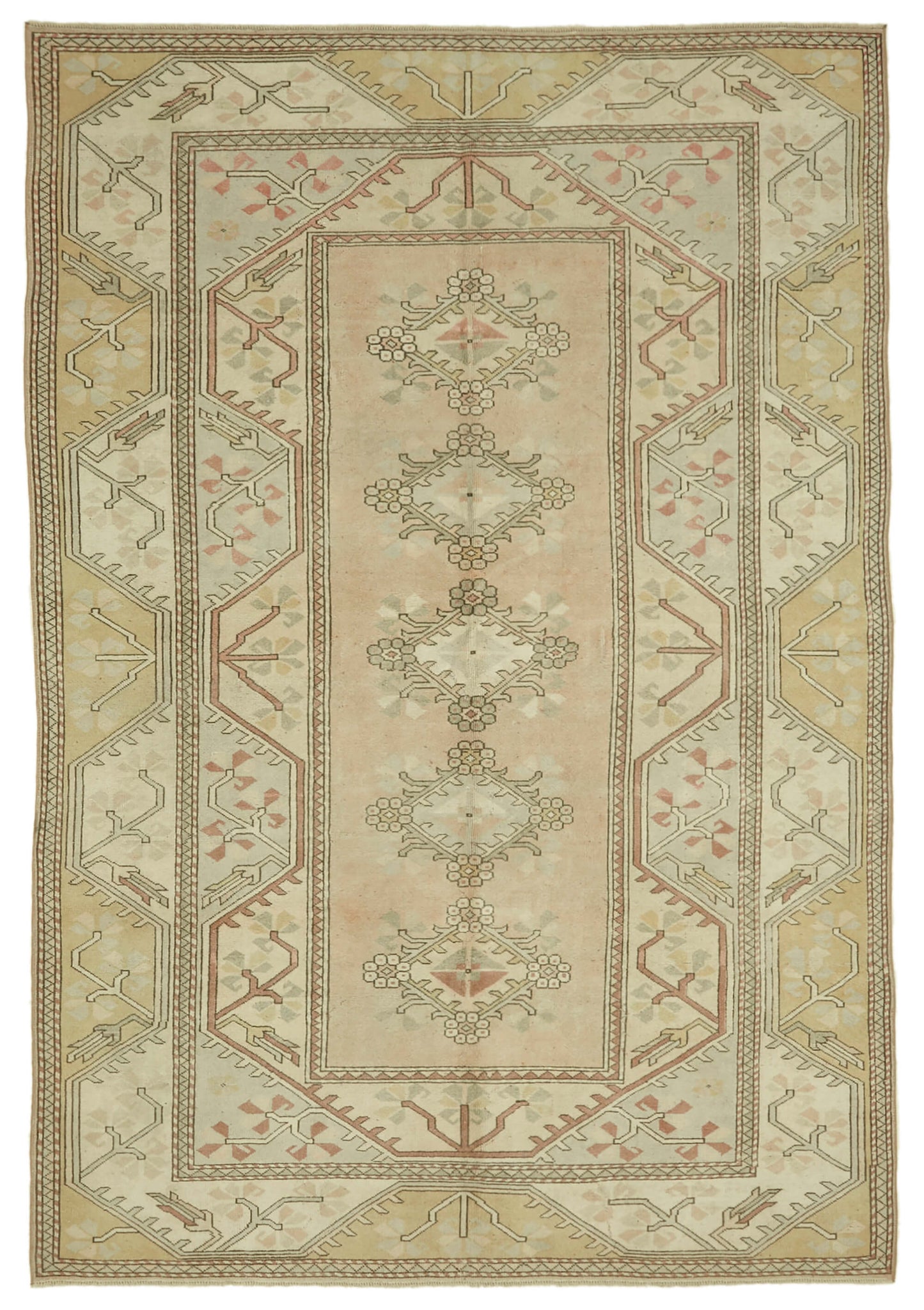 6x9 Vintage Handmade Anatolian Rug - 46843