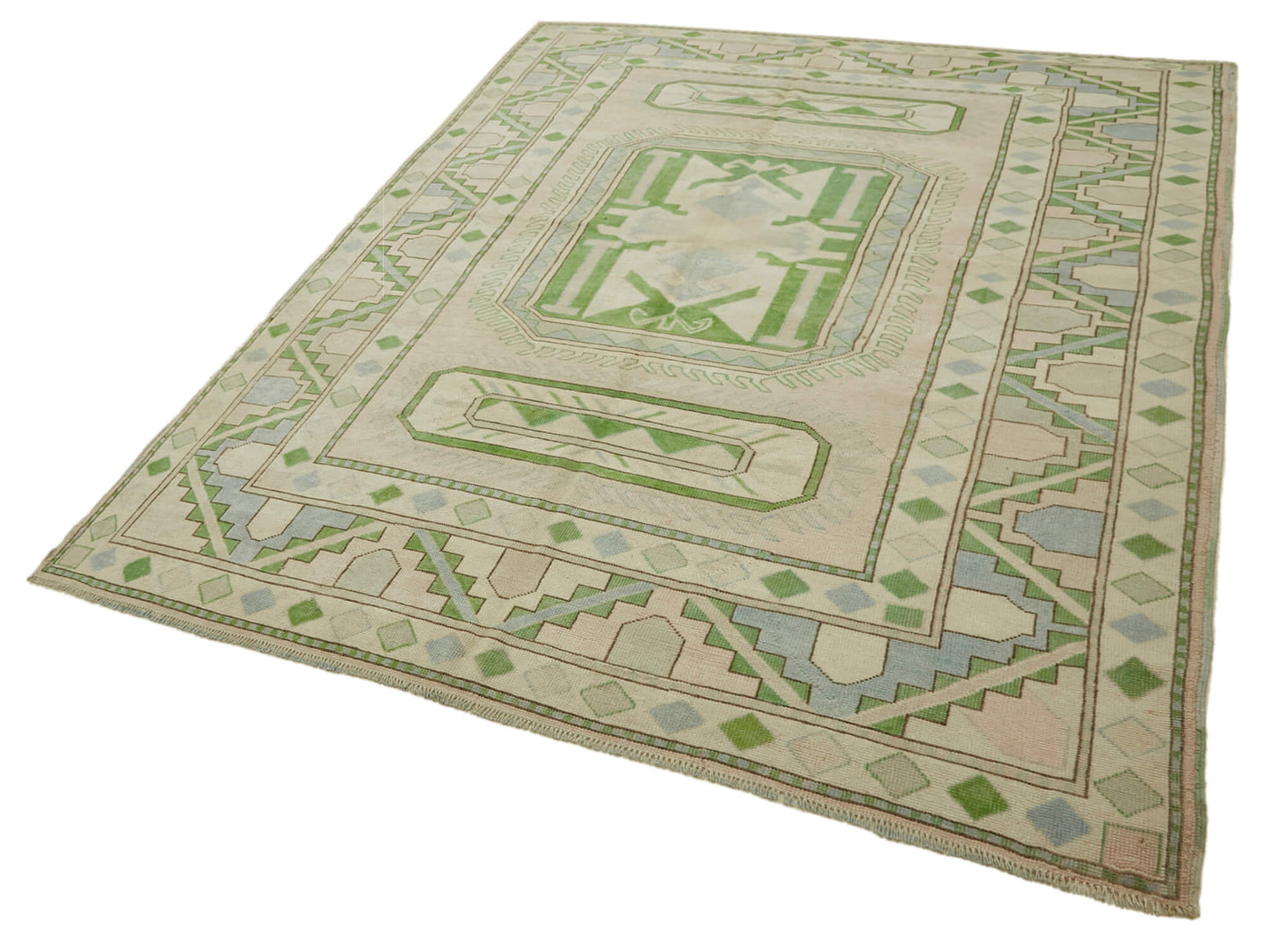 7x10 Vintage Handmade Anatolian Rug - 46844