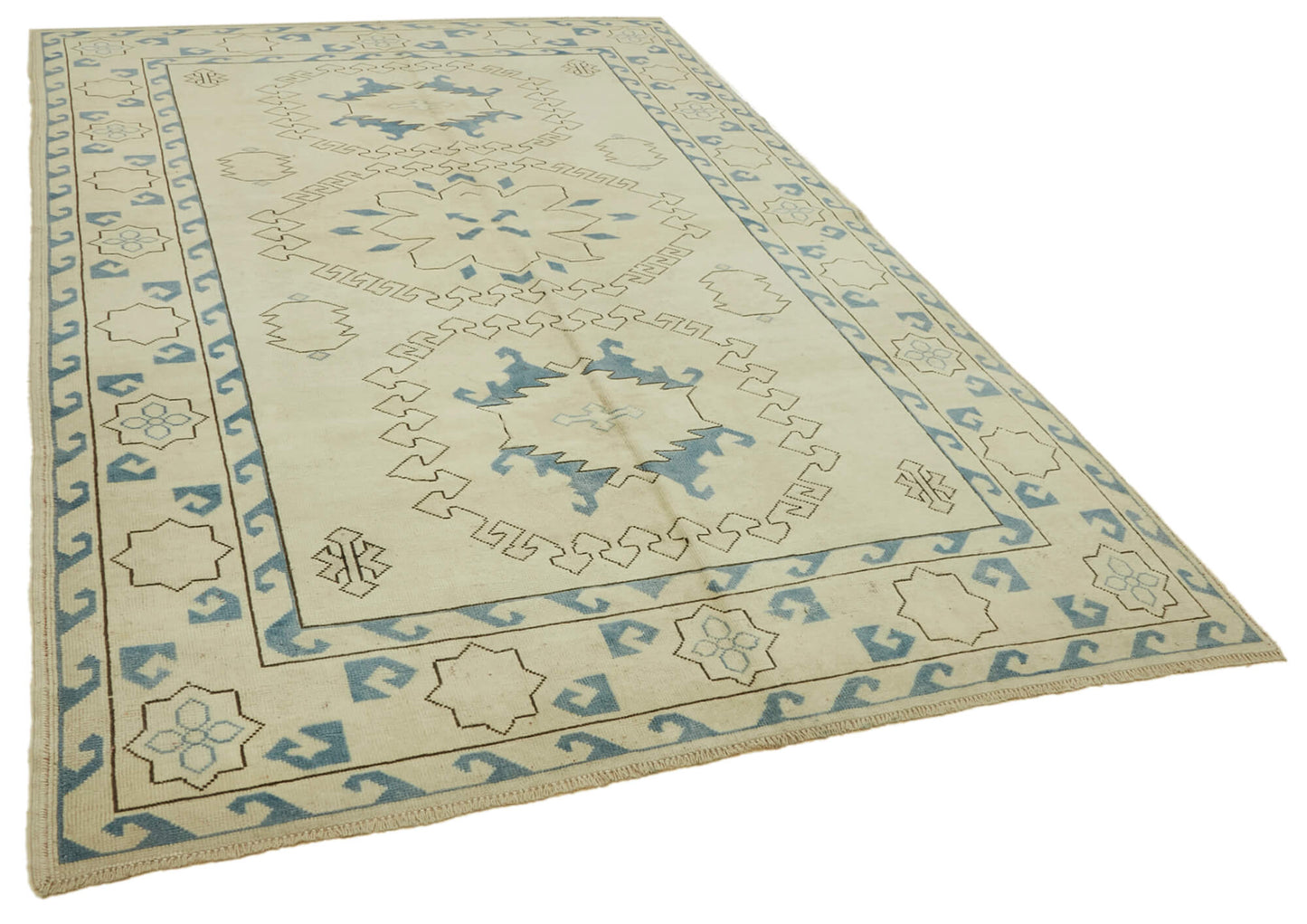 7x10 Vintage Handmade Anatolian Rug - 46849