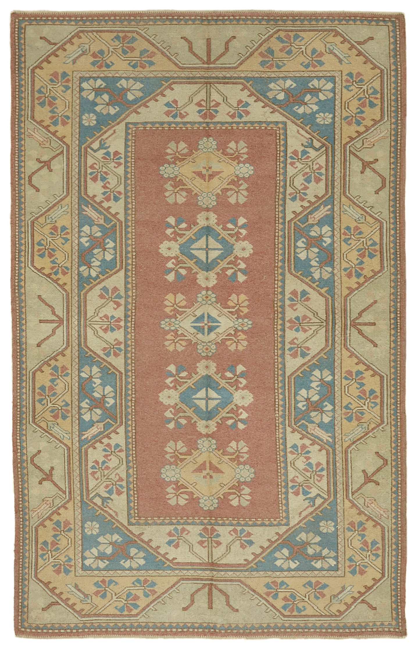 5x8 Vintage Handmade Anatolian Rug - 46856