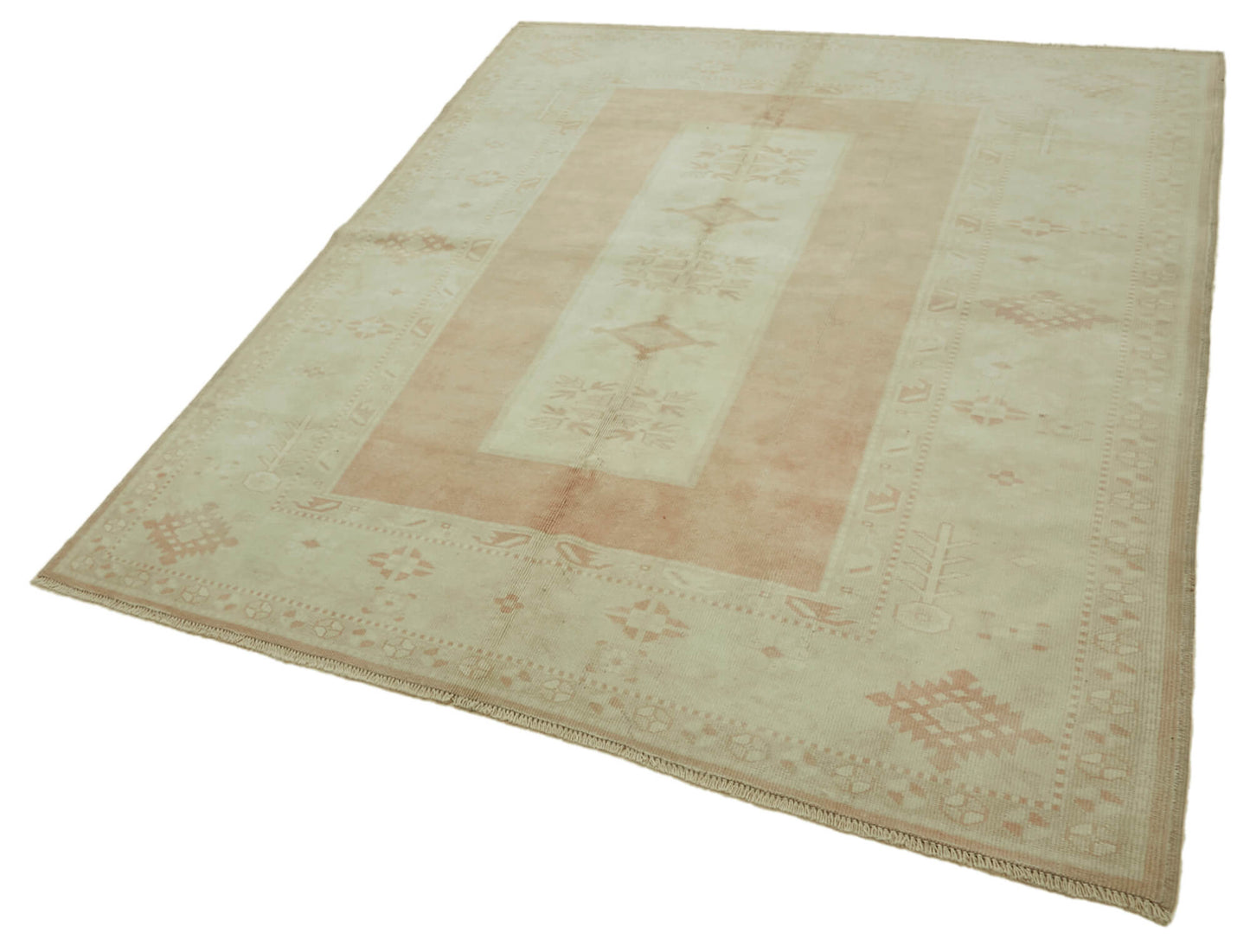 6x7 Vintage Handmade Anatolian Rug - 46858