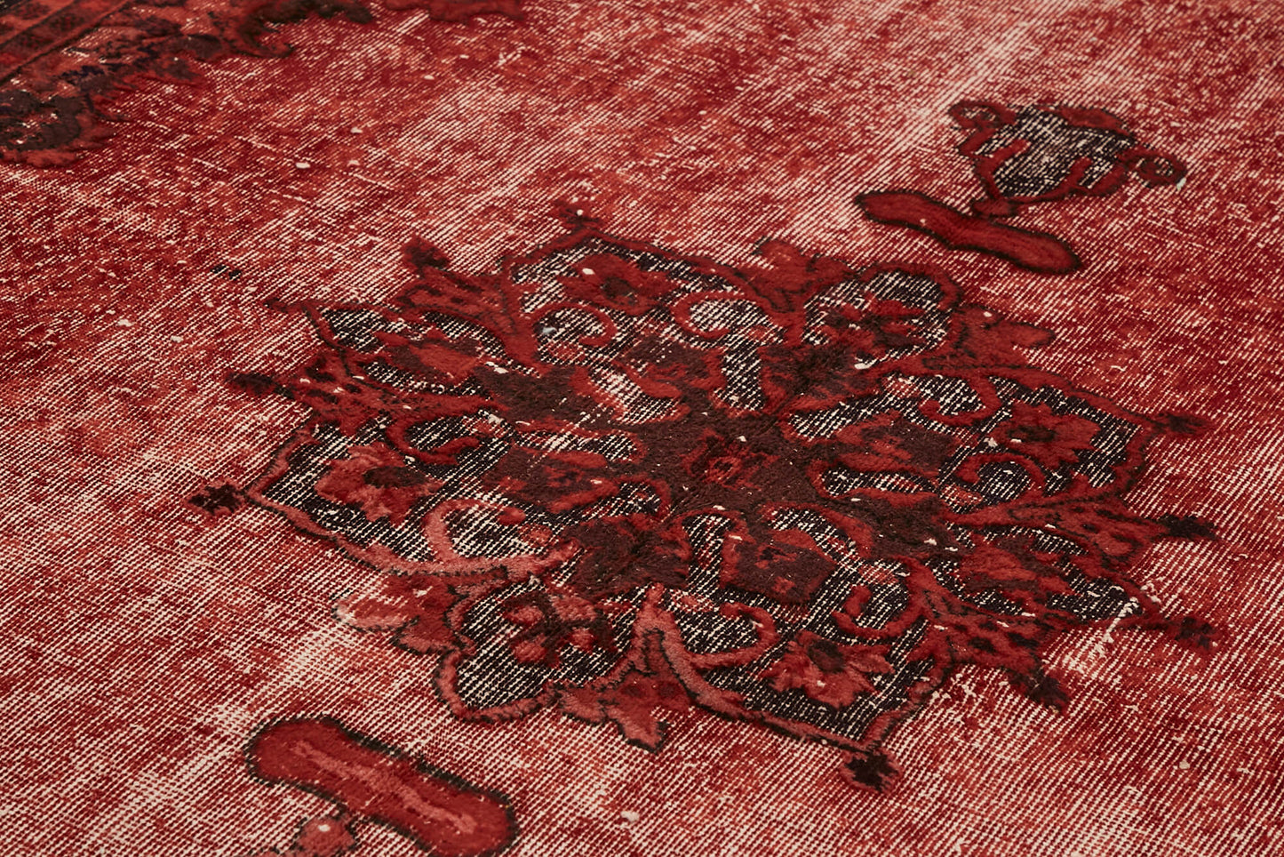 7x10 Vintage Hand-Carved Turkish Rug - 46864