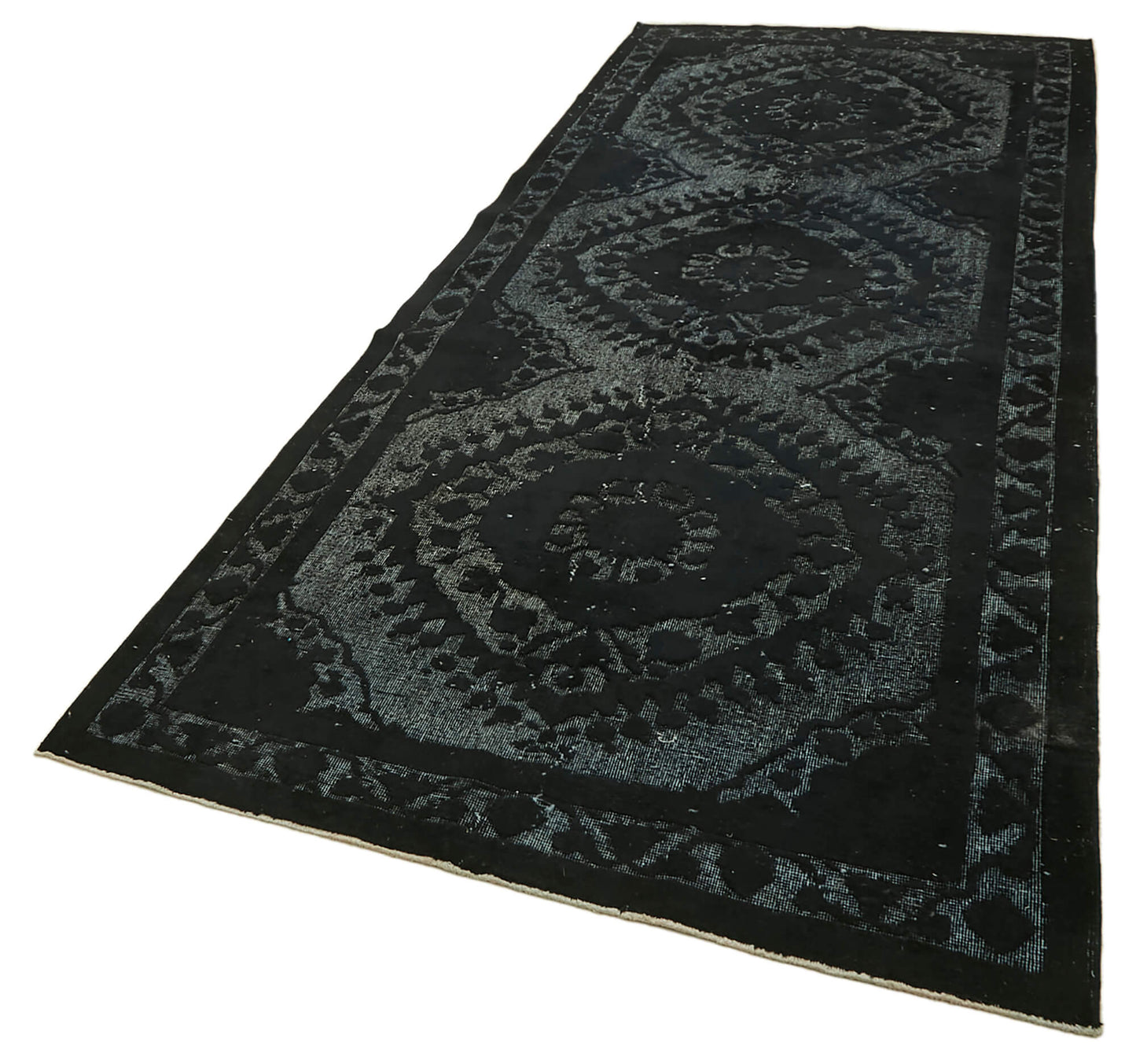 5x12 Vintage Hand-Carved Turkish Rug - 46865