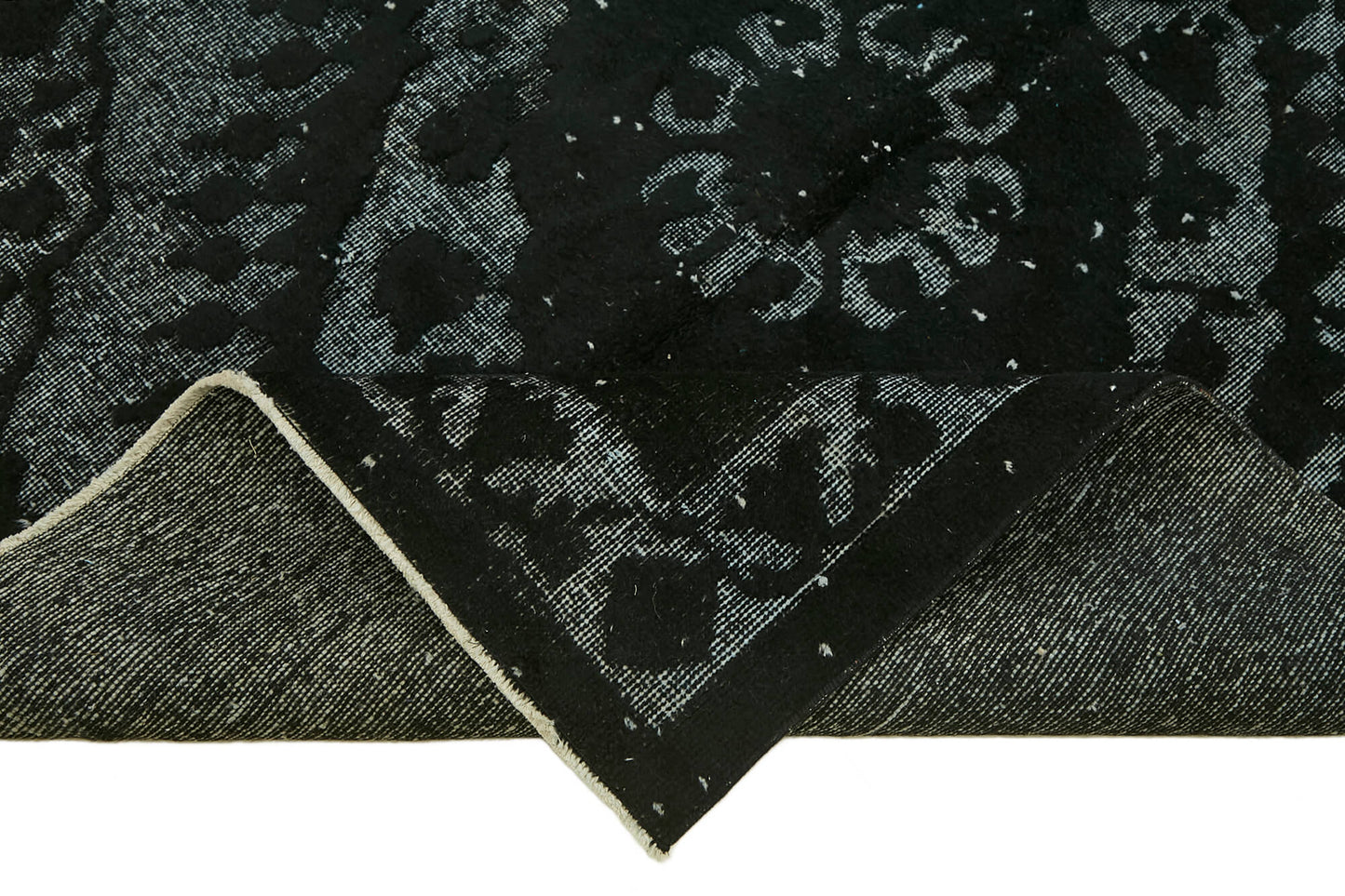 5x12 Vintage Hand-Carved Turkish Rug - 46865