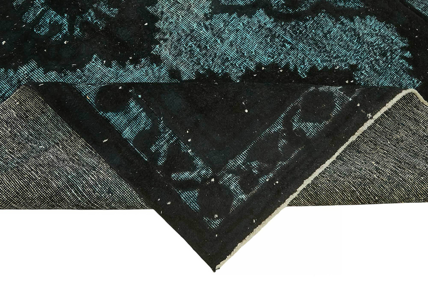 5x12 Vintage Hand-Carved Turkish Rug - 46871